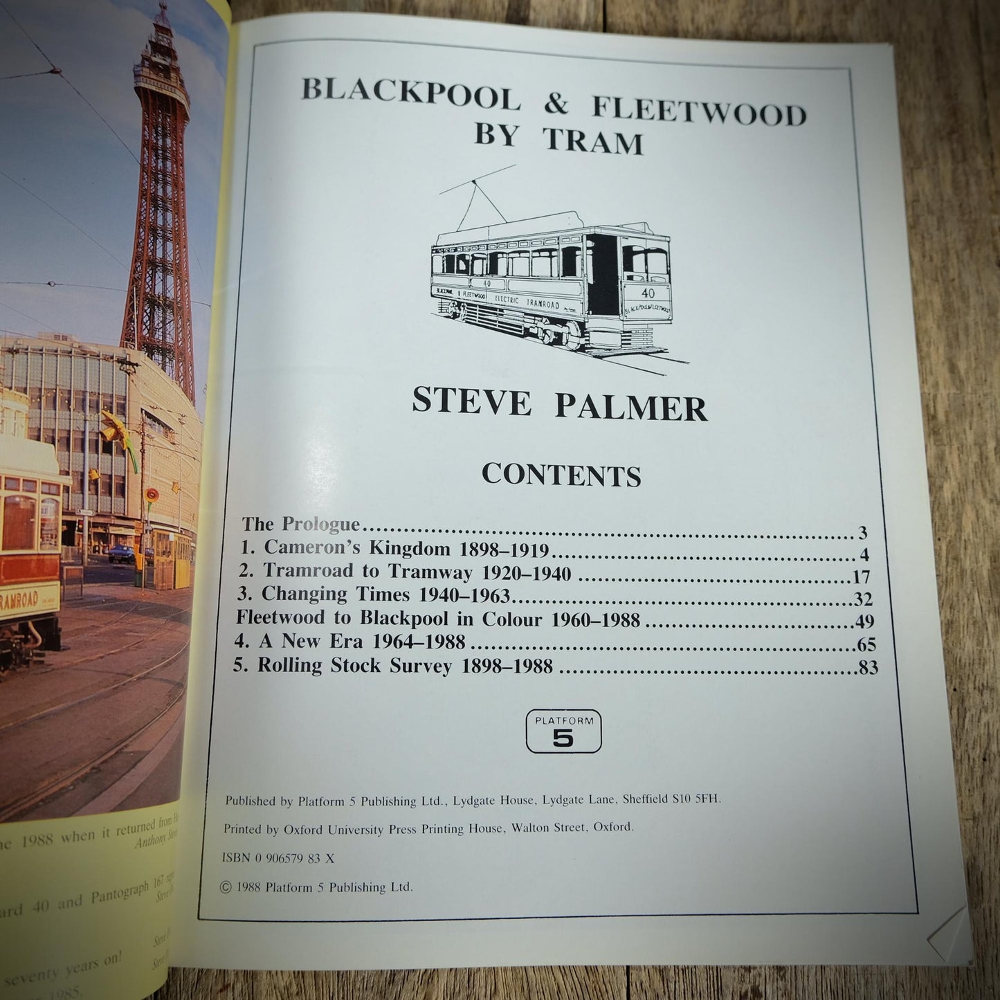 Blackpool & Fleetwood by Tram, Steve Palmer, 1988 Softcover
