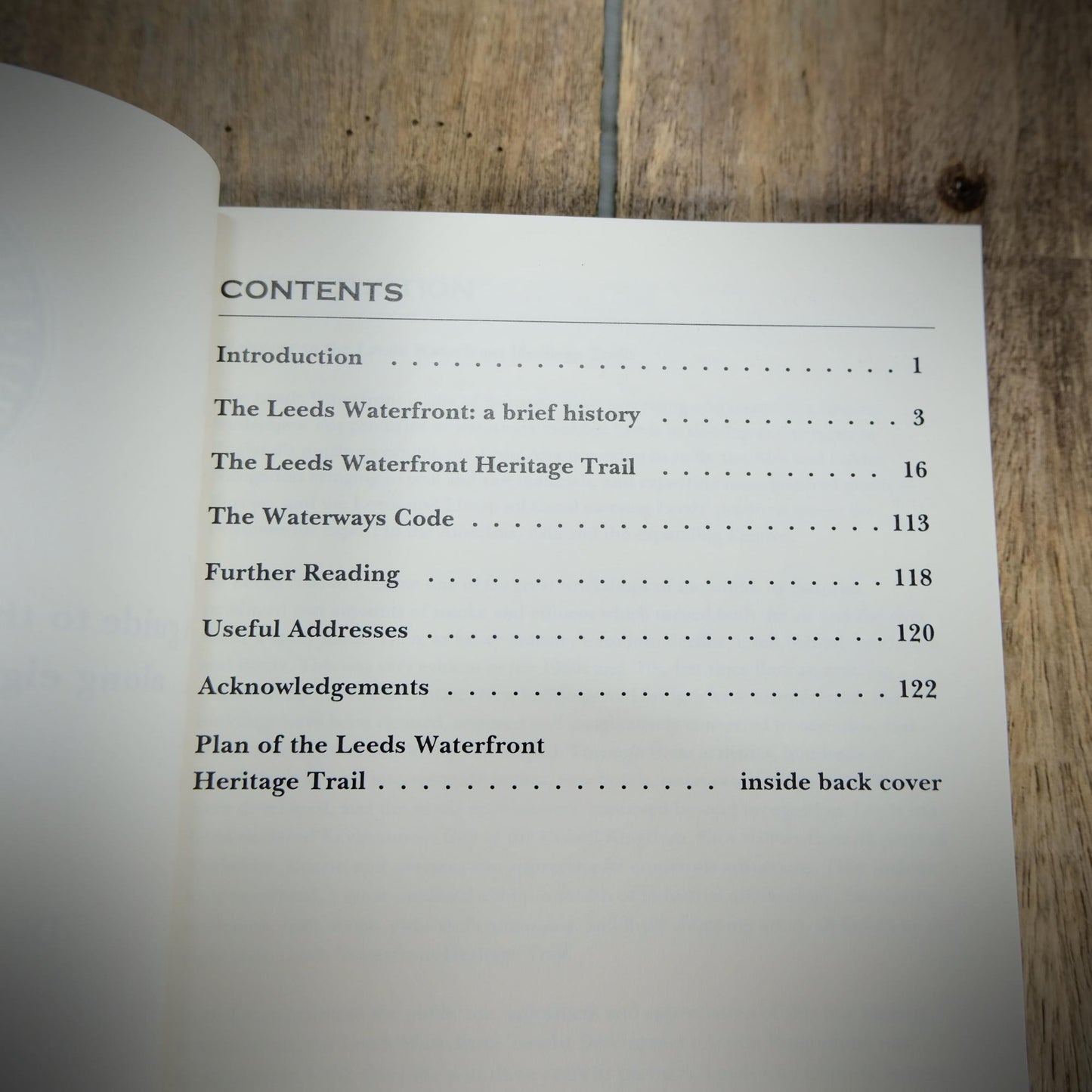 The Leeds Waterfront Heritage Trail, 1993 Softcover, History Travel Guide