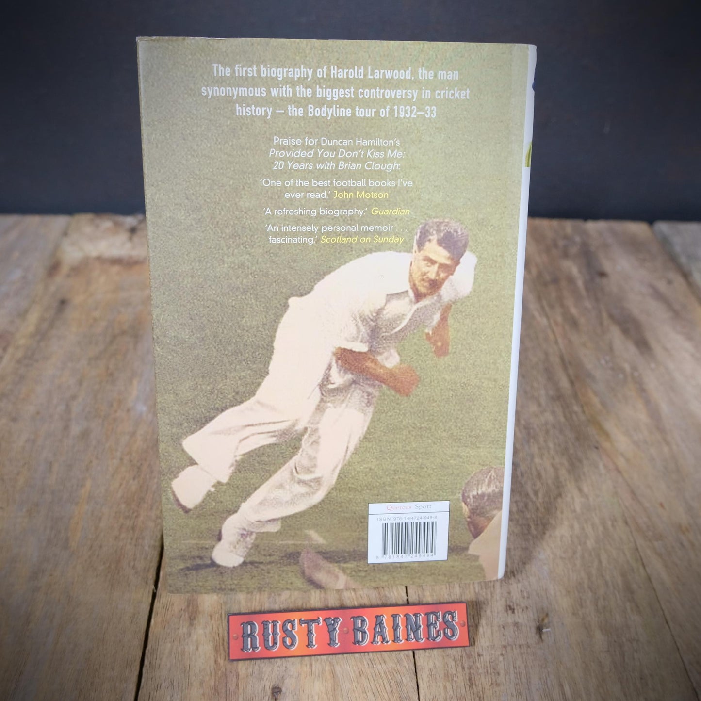 Harold Larwood, Cricket Bowler, Duncan Hamilton, 2009 Hardcover