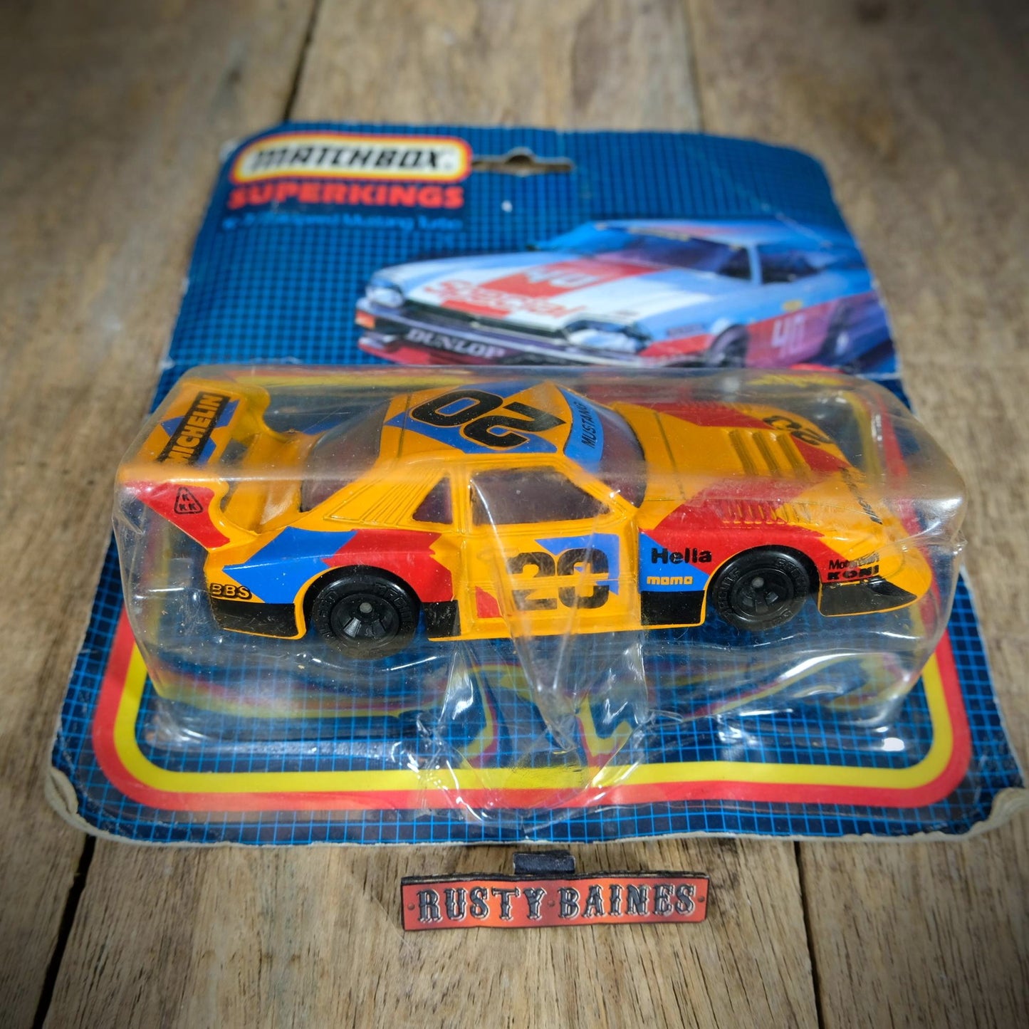 Matchbox Superkings K-7 Ford Mustang Zakspeed Turbo, Blisterpack