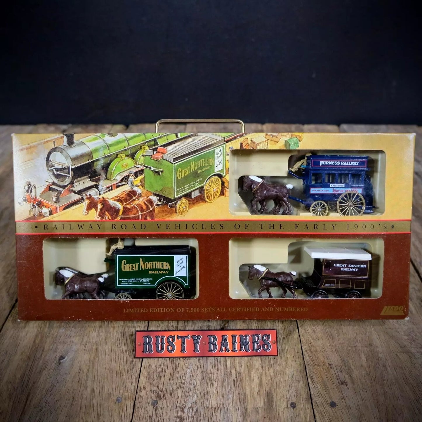 LLedo Horse Drawn Cart Brewery Dray, WLLedo Limited Edition Horse Drawn Bus Road Transport, Furness Railway GNR GERorthington Ales Beer.
