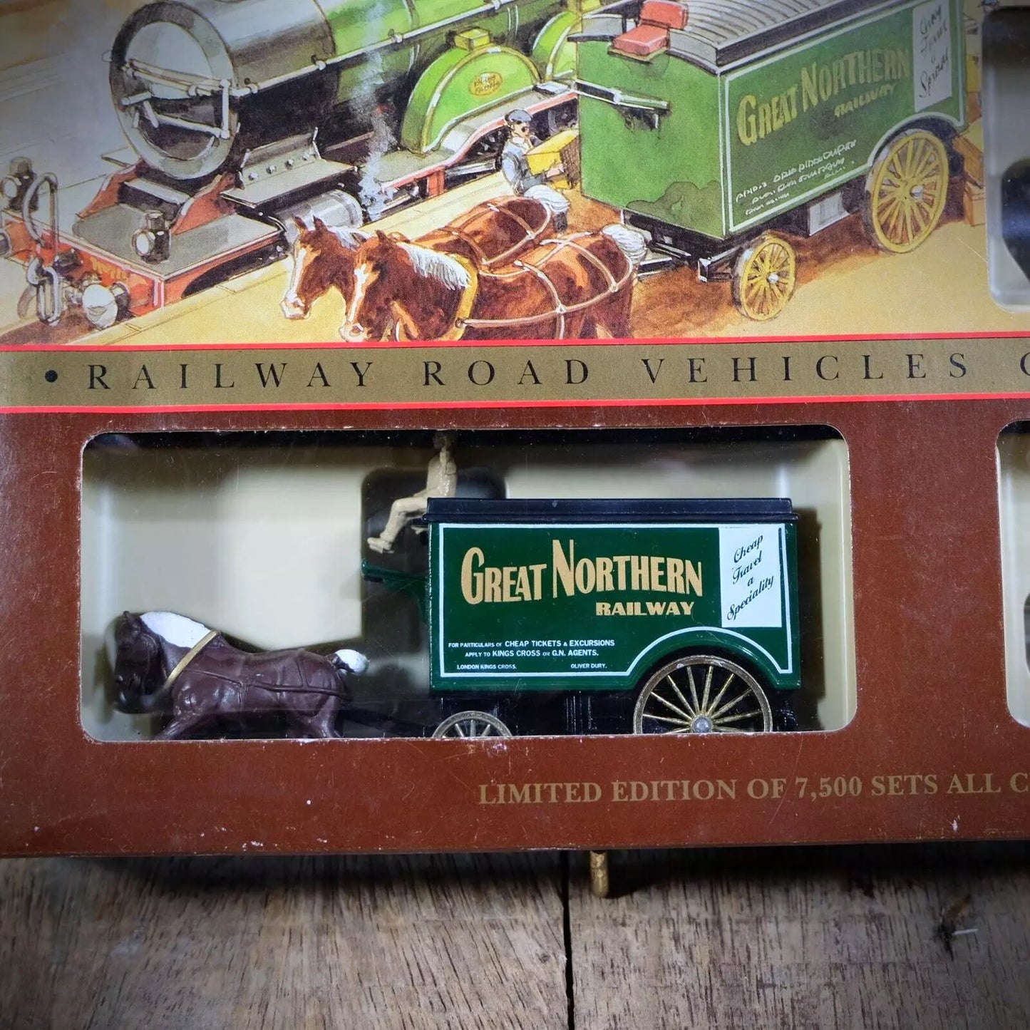 LLedo Horse Drawn Cart Brewery Dray, WLLedo Limited Edition Horse Drawn Bus Road Transport, Furness Railway GNR GERorthington Ales Beer.