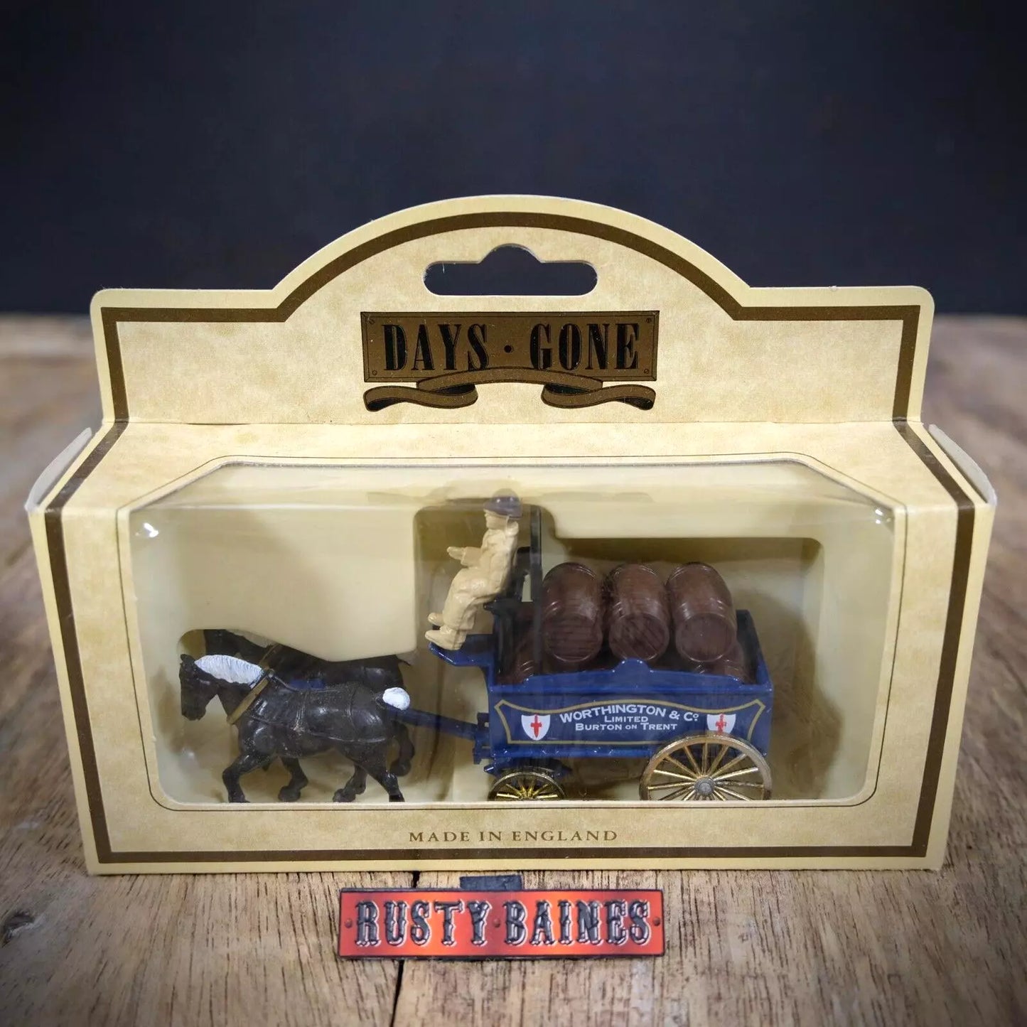 LLedo Horse Drawn Cart Brewery Dray, Worthington Ales Beer