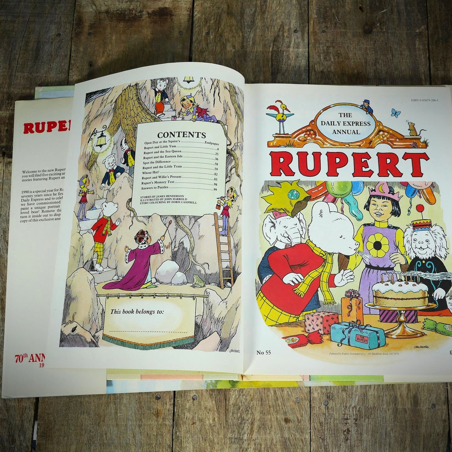Rupert Bear 70th Anniversary Annual 1920-1990 Hardback