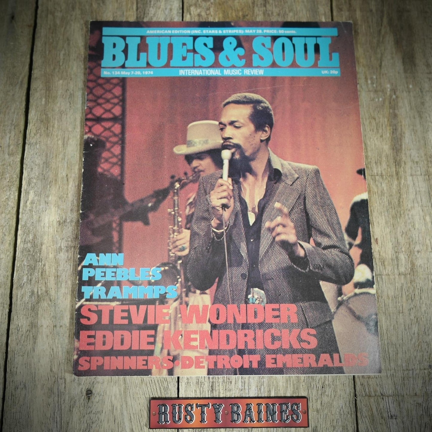 Vintage Magazine Back Issue, Blue & Soul #134 Eddie Kendricks, Trammps, Ann Peebles