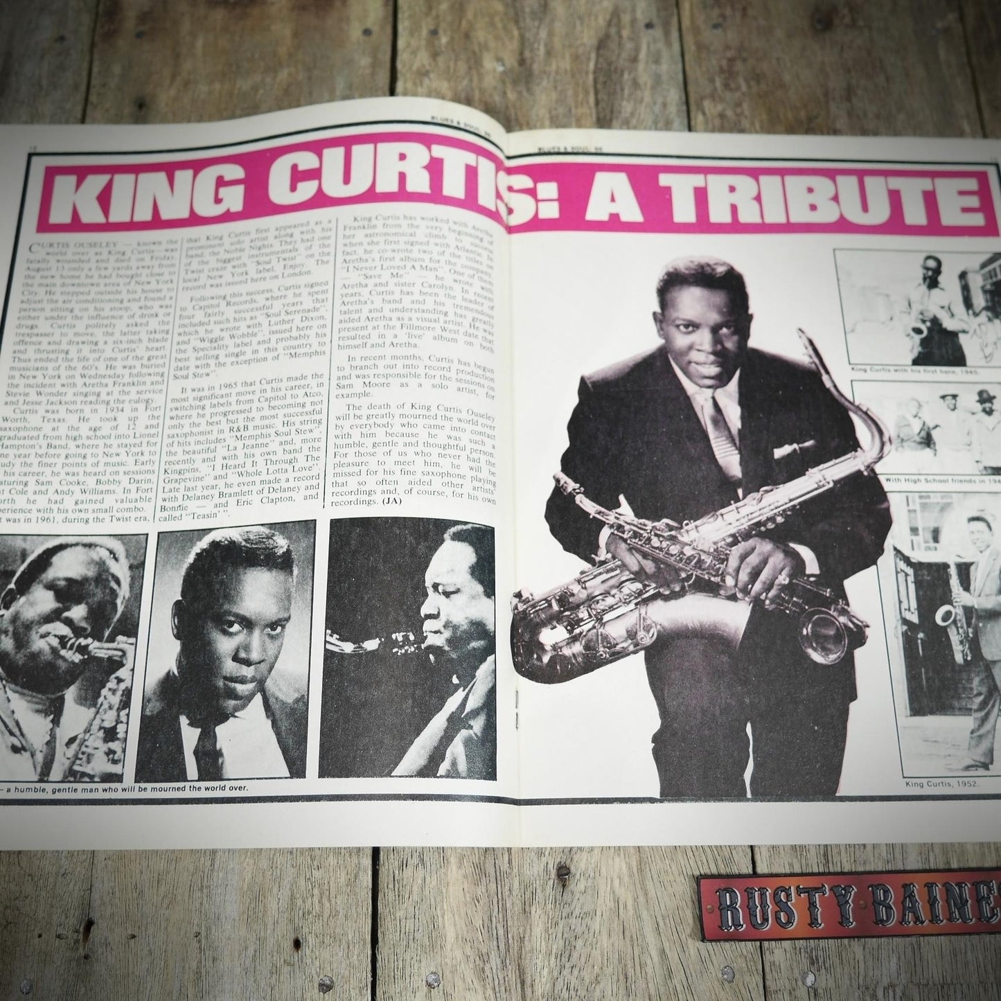 Vintage Magazine Back Issue, Blue & Soul #66 August 1971 King Curtis, Dionne Warwicke, Undisputed Truth