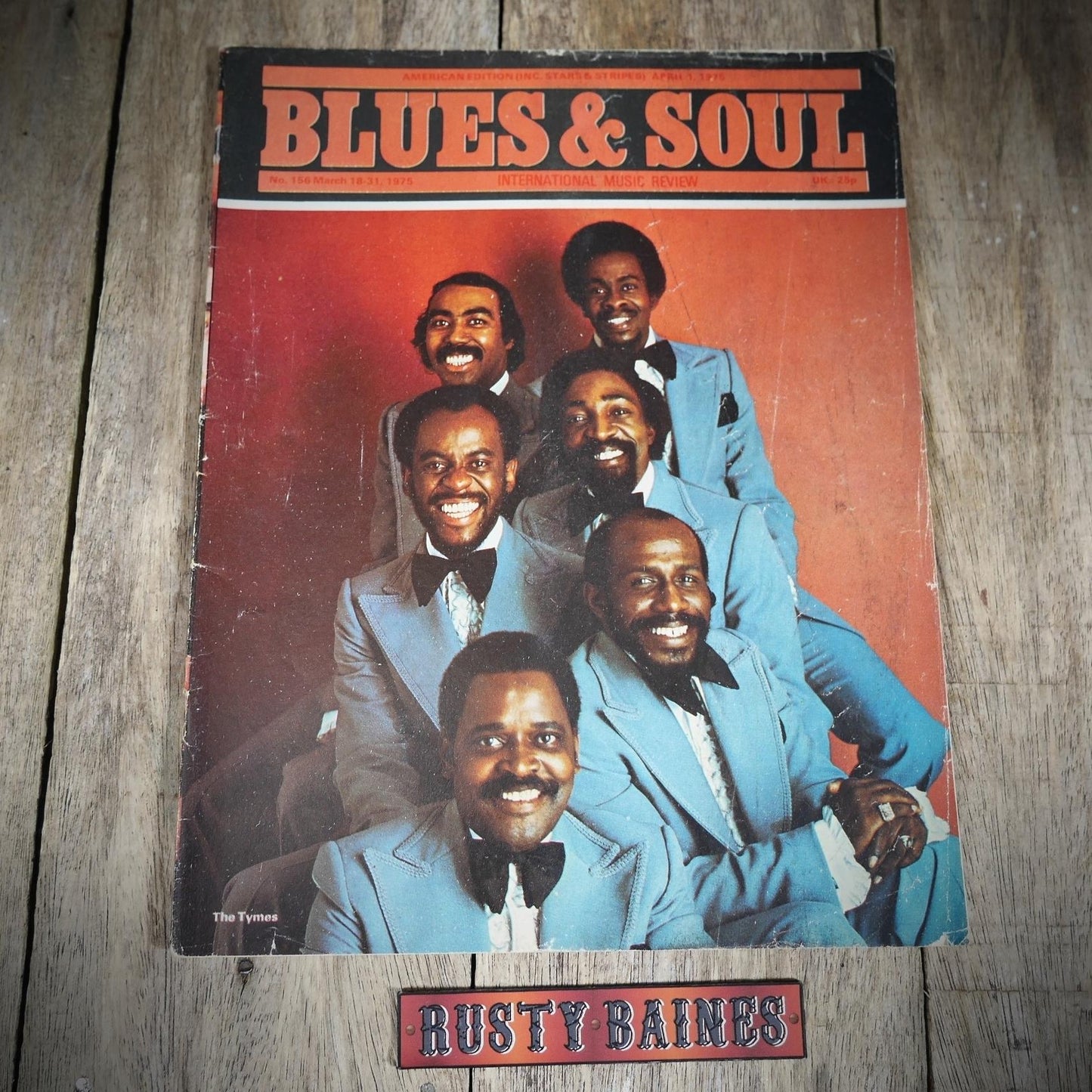Vintage Magazine Back Issue, Blue & Soul #156 March 1975, Love Corporation, The Rufus Story