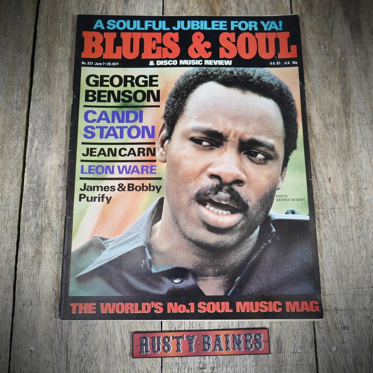 Vintage Magazine Back Issue, Blue & Soul #227 June 1977, George Benson, Candi Staton, Jean Carn