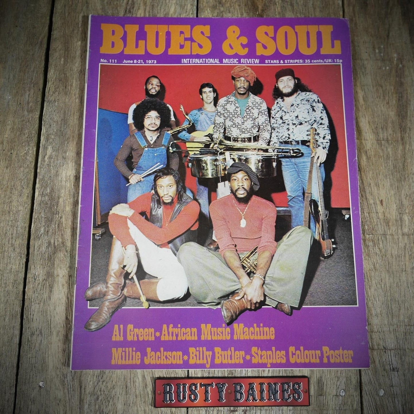 Vintage Magazine Back Issue, Blue & Soul #111 June 1973, African Music Machine, Millie Jackson, The Staple Singers