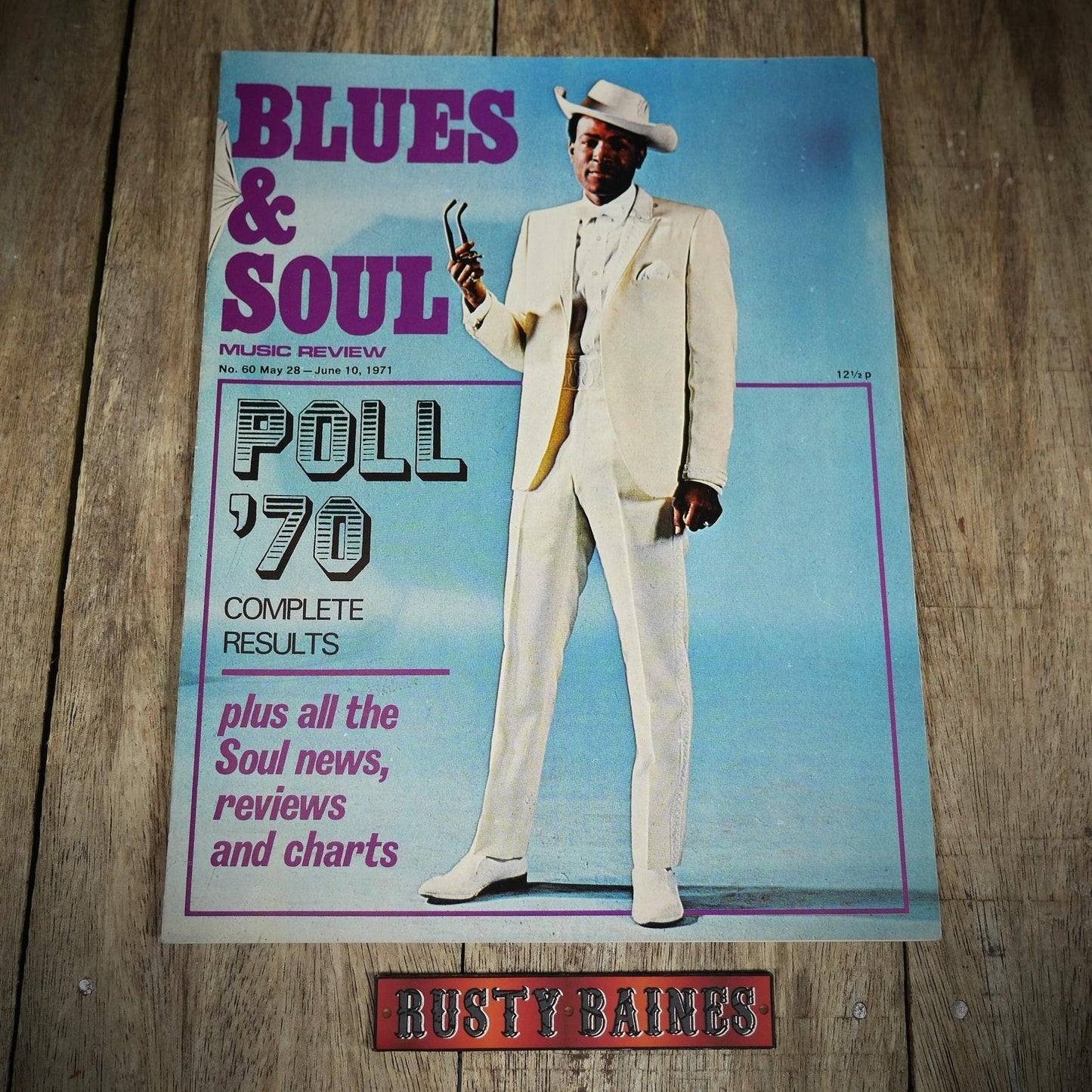 Vintage Magazine Back Issue, Blue & Soul #60 May 1971, 1970 Poll Results