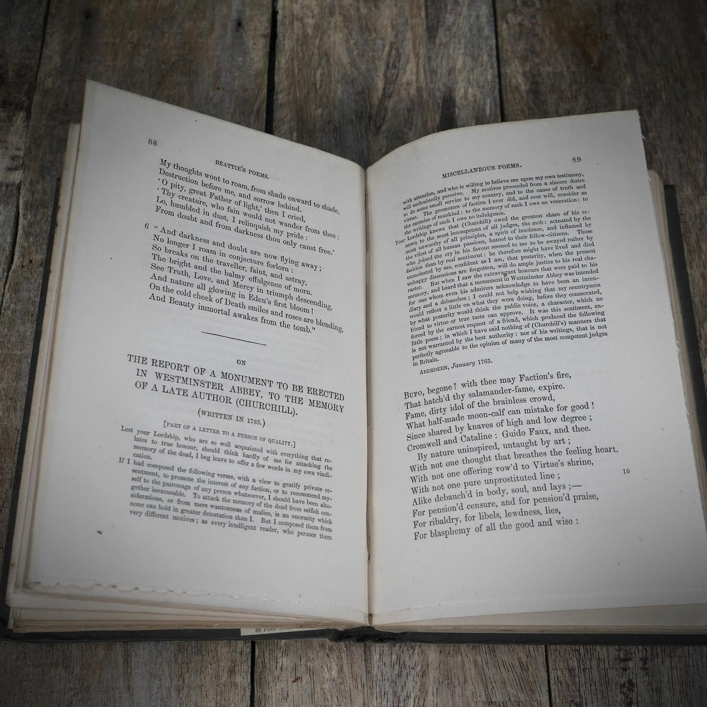 The Poetical Works of Beattie, Blair and Falconer, 1854 Hardback