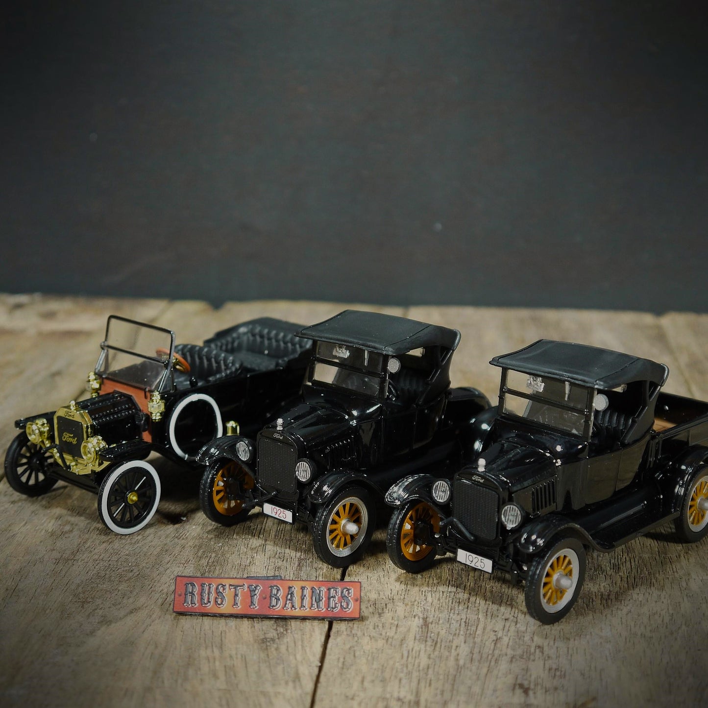 Bundle of Ford Model T Cars & Pick-Up, National Motor Museum Mint