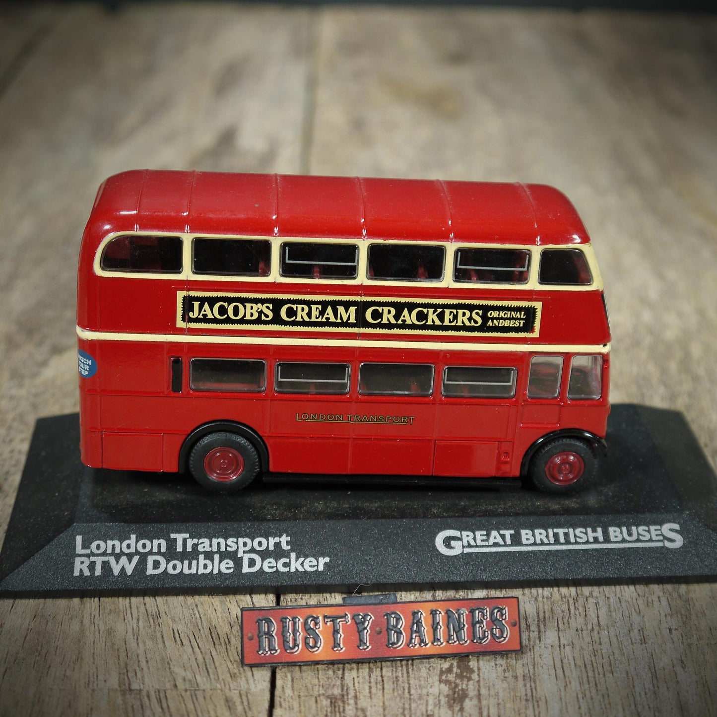 Pair of 1/76 Scale Double Decker Buses, Oxford/Atlas, Delaine, Chelsea