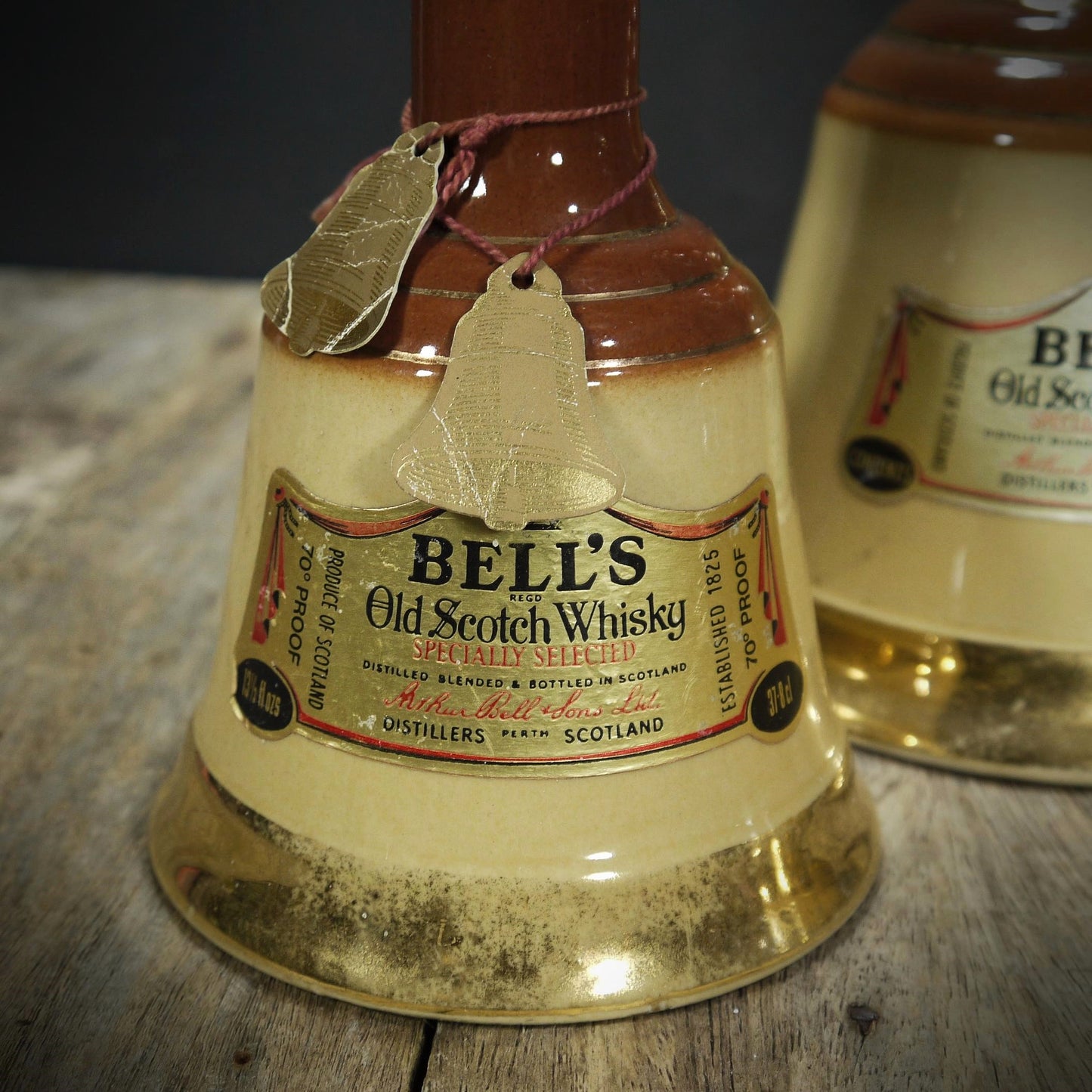 Empty Bells Whisky Decanters, Mancave/Bar/Pub Decoration