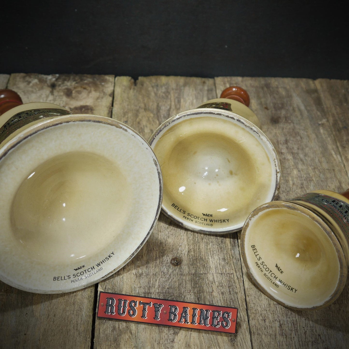 Empty Bells Whisky Decanters, Mancave/Bar/Pub Decoration