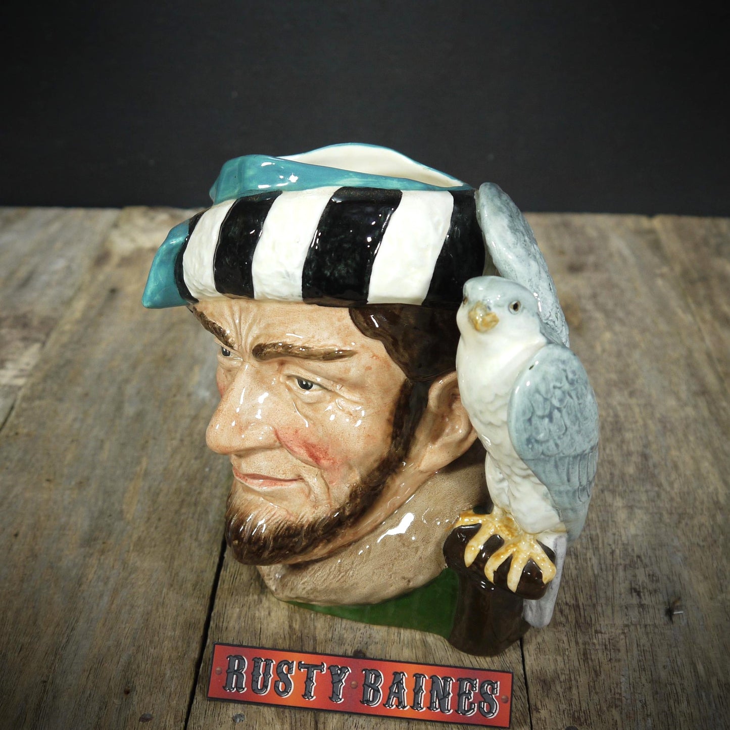 Vintage Royal Doulton Character Jug, The Falconer D6533, For the Bird Lover