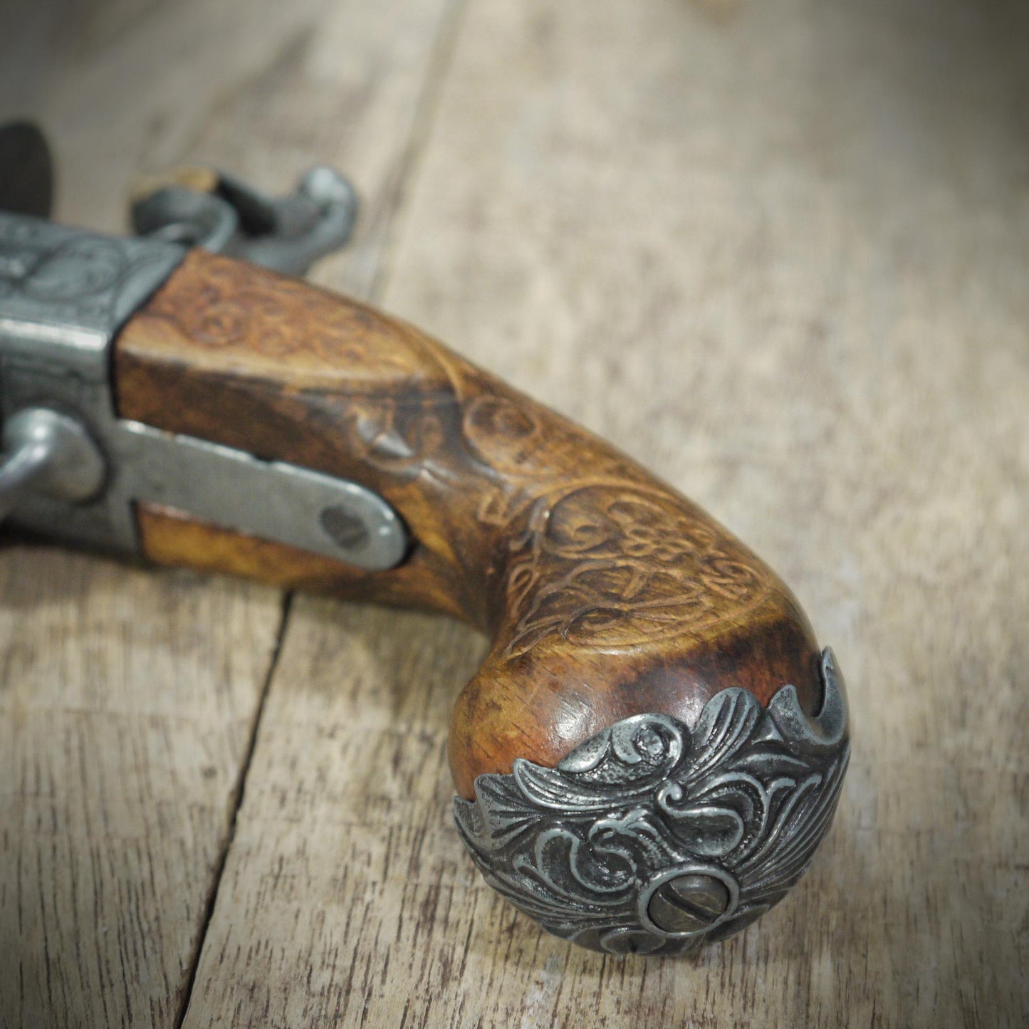 Vintage Pirate Style Flintlock Pistol Replica, Steampunk, Fancy Dress