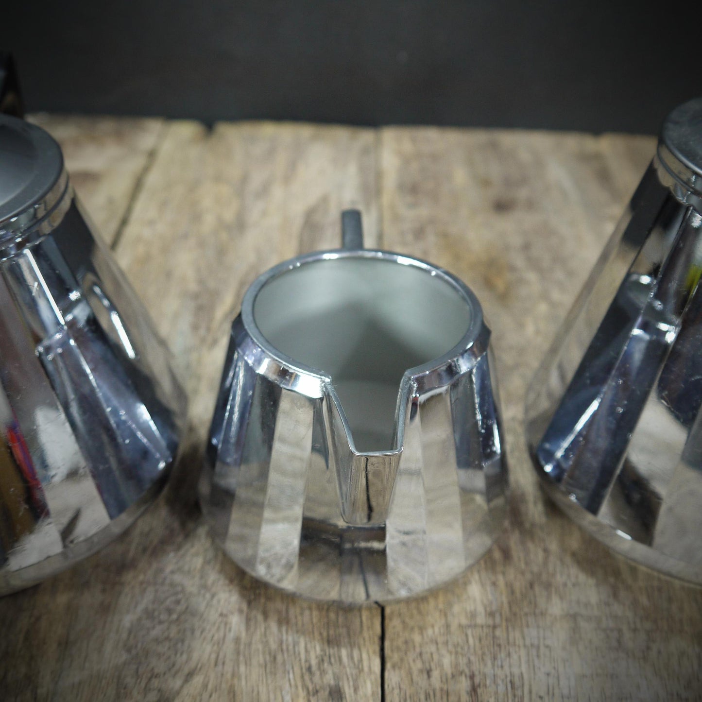 Vintage Swan Brand Lightweight Chrome Teapot, Tea-Set, Made in England