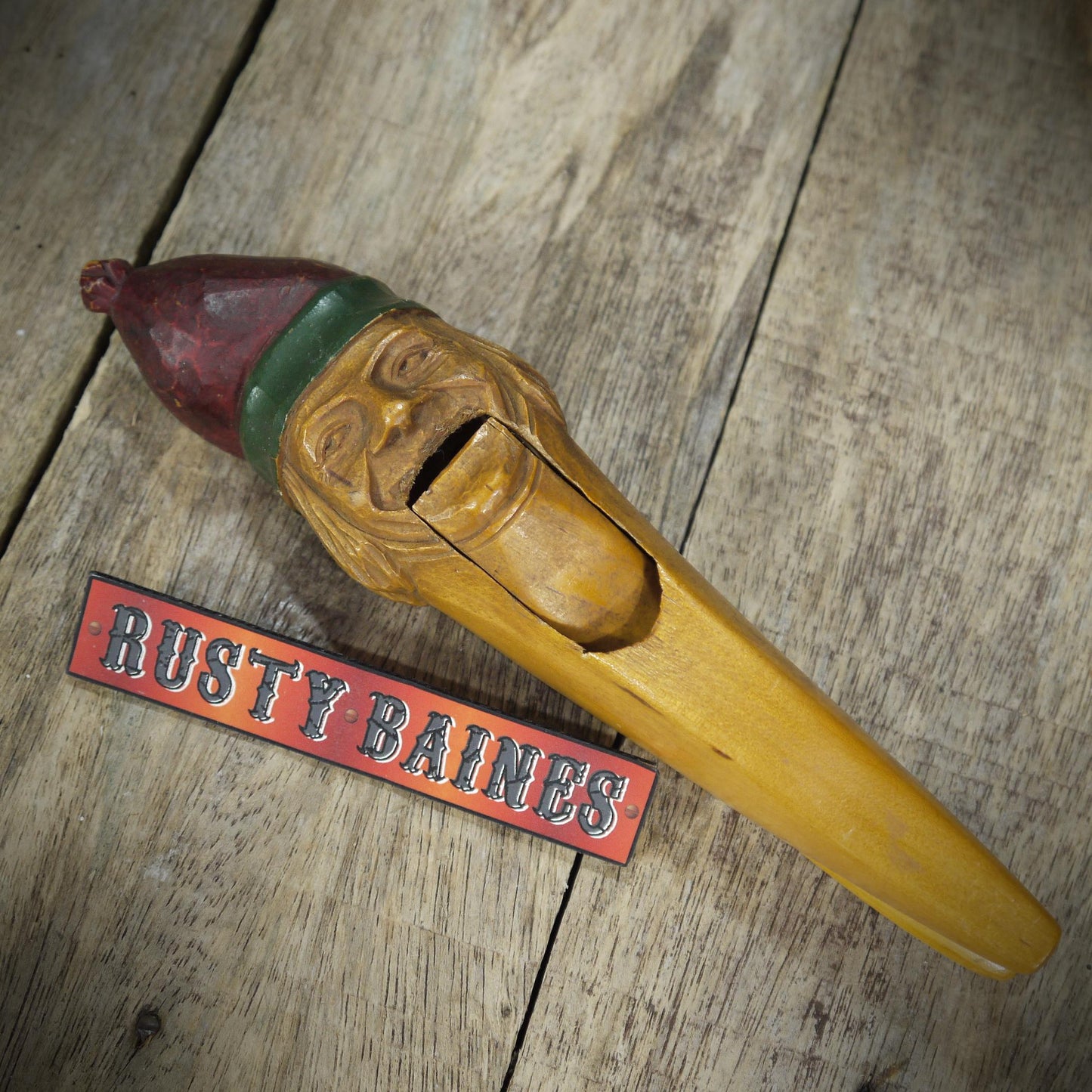 Hardwood Vintage Nutcrackers, Black Forest, Gurning Funny Face