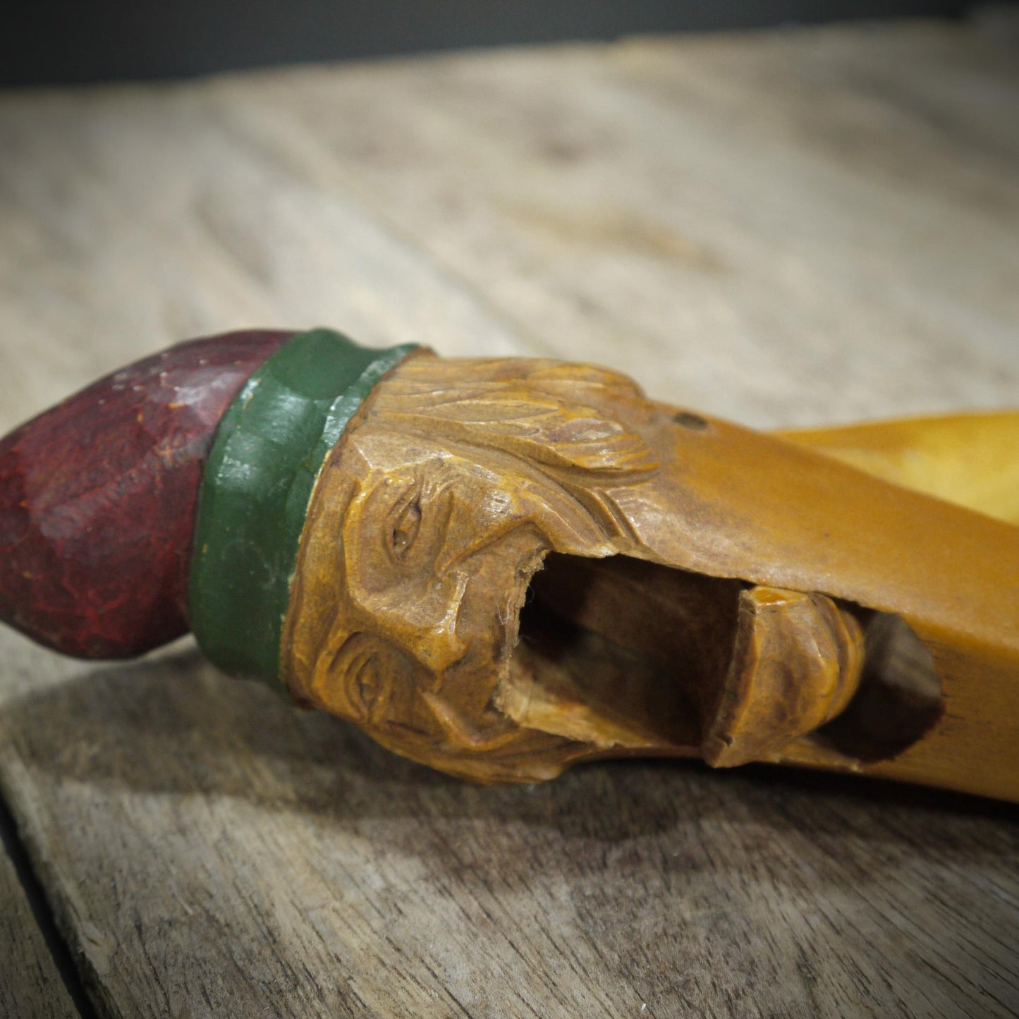 Hardwood Vintage Nutcrackers, Black Forest, Gurning Funny Face