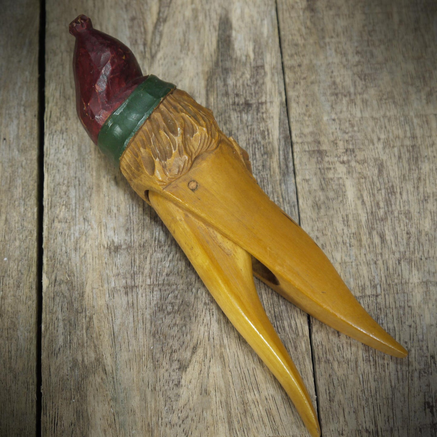 Hardwood Vintage Nutcrackers, Black Forest, Gurning Funny Face