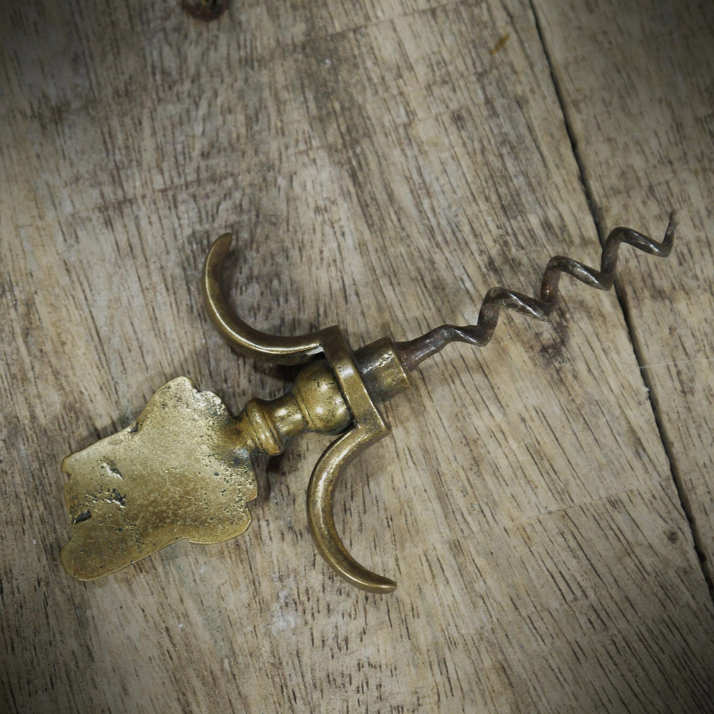 Vintage Brass Souvenir Scarborough Castle Corkscrew, Early 1900's