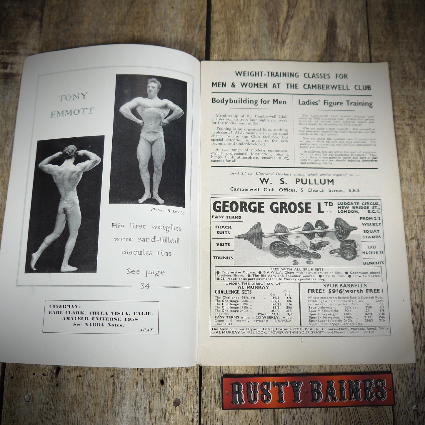 Vintage Health & Strength Pocket Magazine (bodybuilding) January 29th 1959