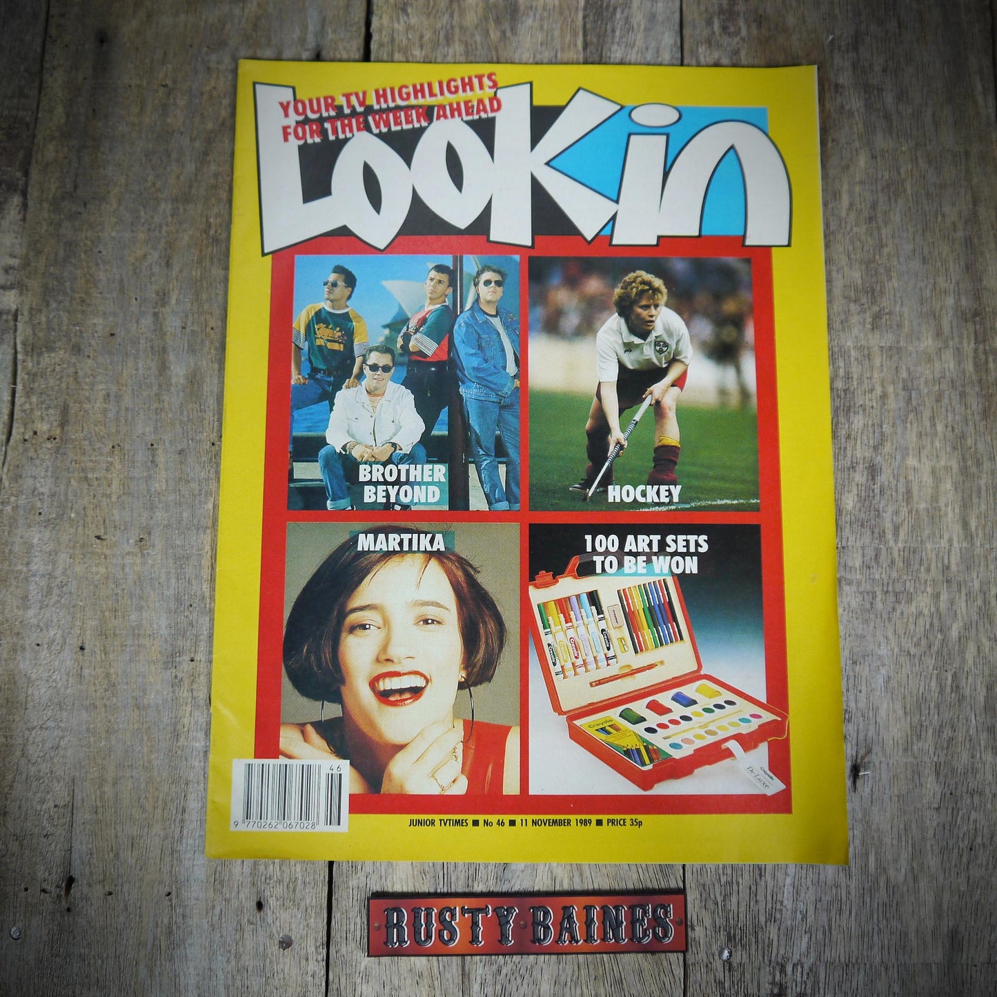 Vintage Look-In Teen Music Pop Culture Magazine 11 November 1989, Complete, Brother Beyond/Martika