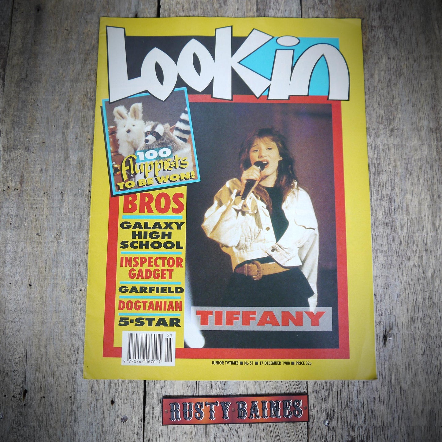 Vintage Look-In Teen Music Pop Culture Magazine 17 December 1988, Complete, Tiffany