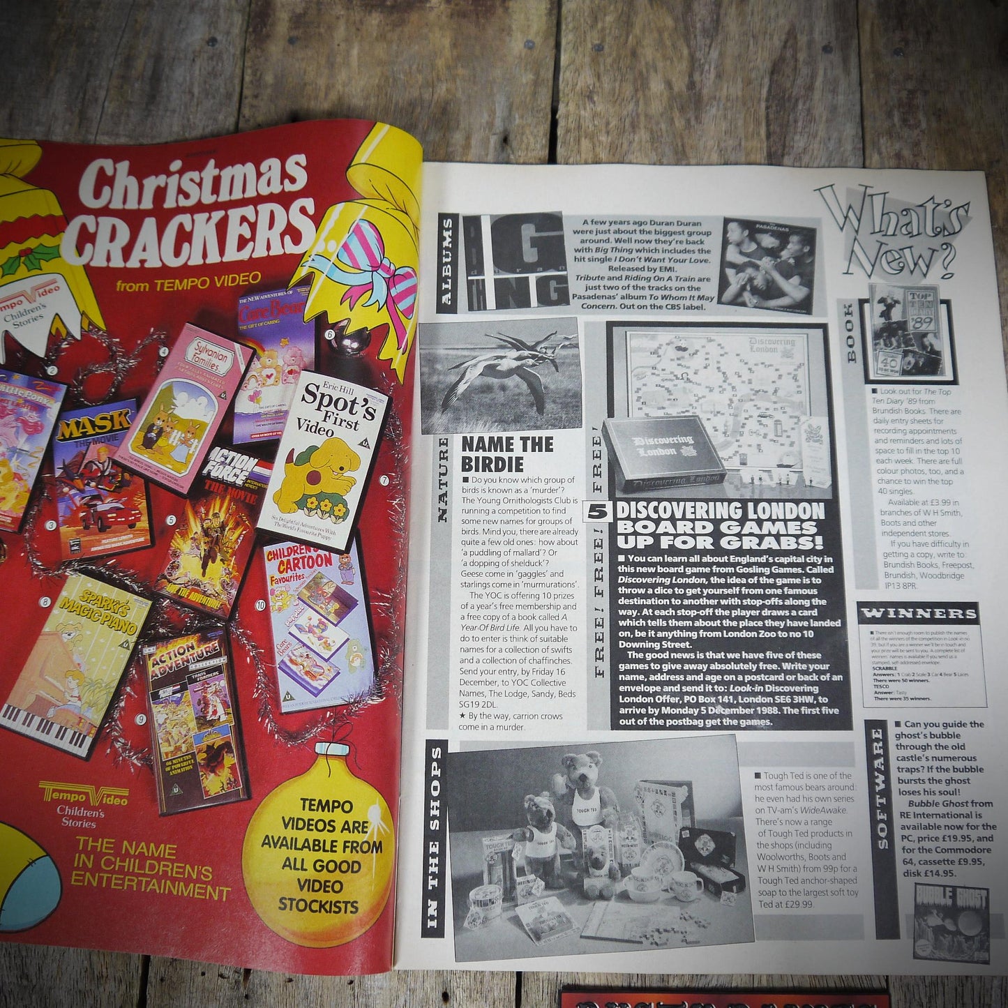 Vintage Look-In Teen Music Pop Culture Magazine 19 November 1988, Complete, Brother Beyond