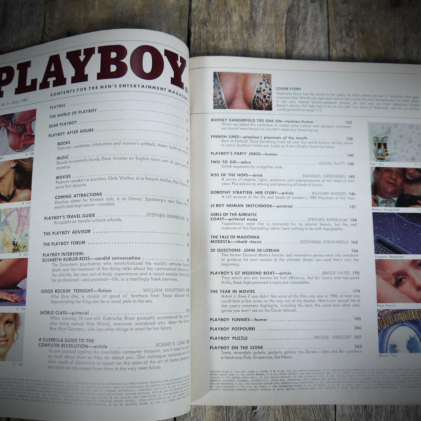 Playboy May 1981, Gina Goldberg