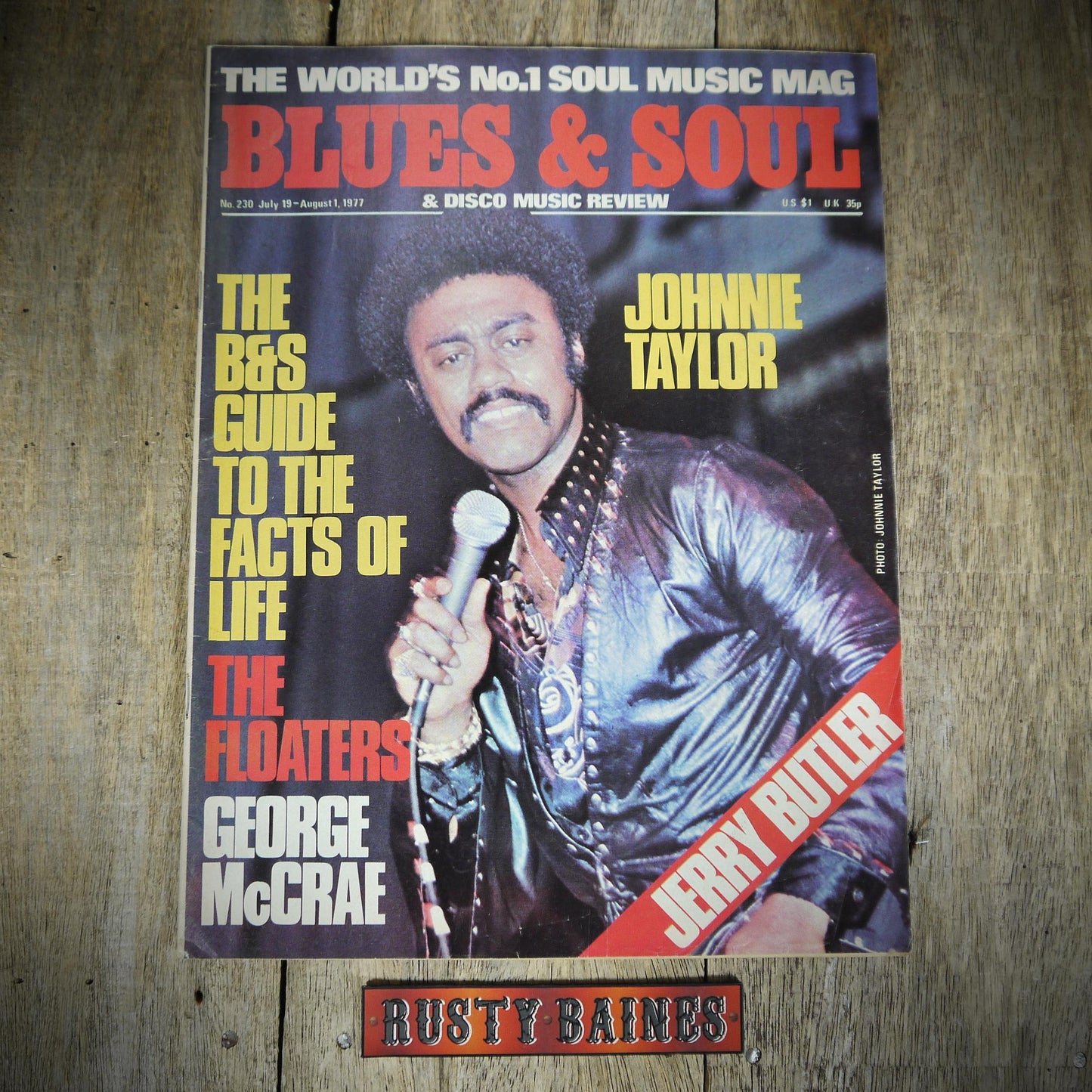 Blue & Soul Magazine, #230 July 19 to August 1 1977, Jerry Butler, Earl Zero, Johnnie Taylor