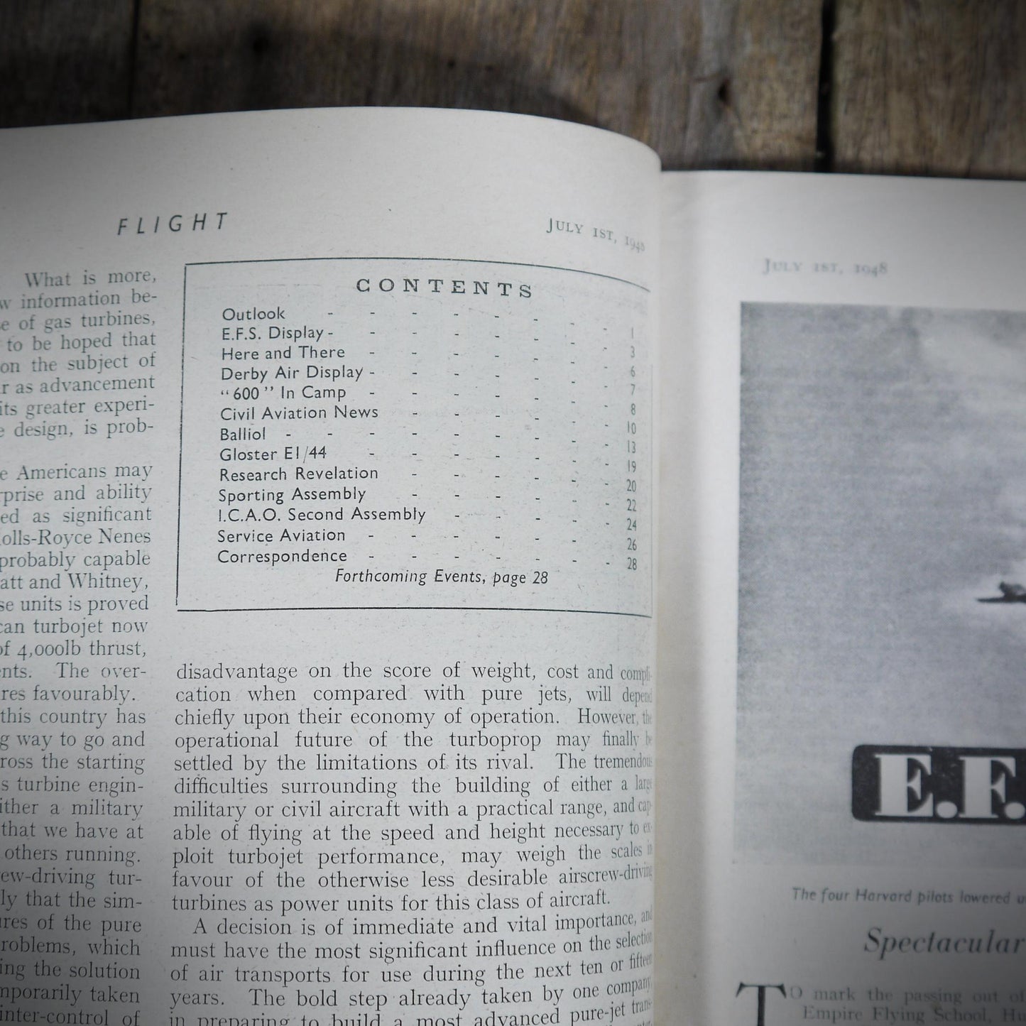 Flight and Aircraft Engineer Magazine July 1st 1948, Balliol Trainer, No.600 Squadron