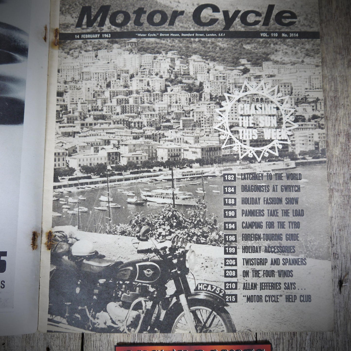 Motor Cycle Magazine 14th February 1963, Holiday Planning Special, Accessories Etc.