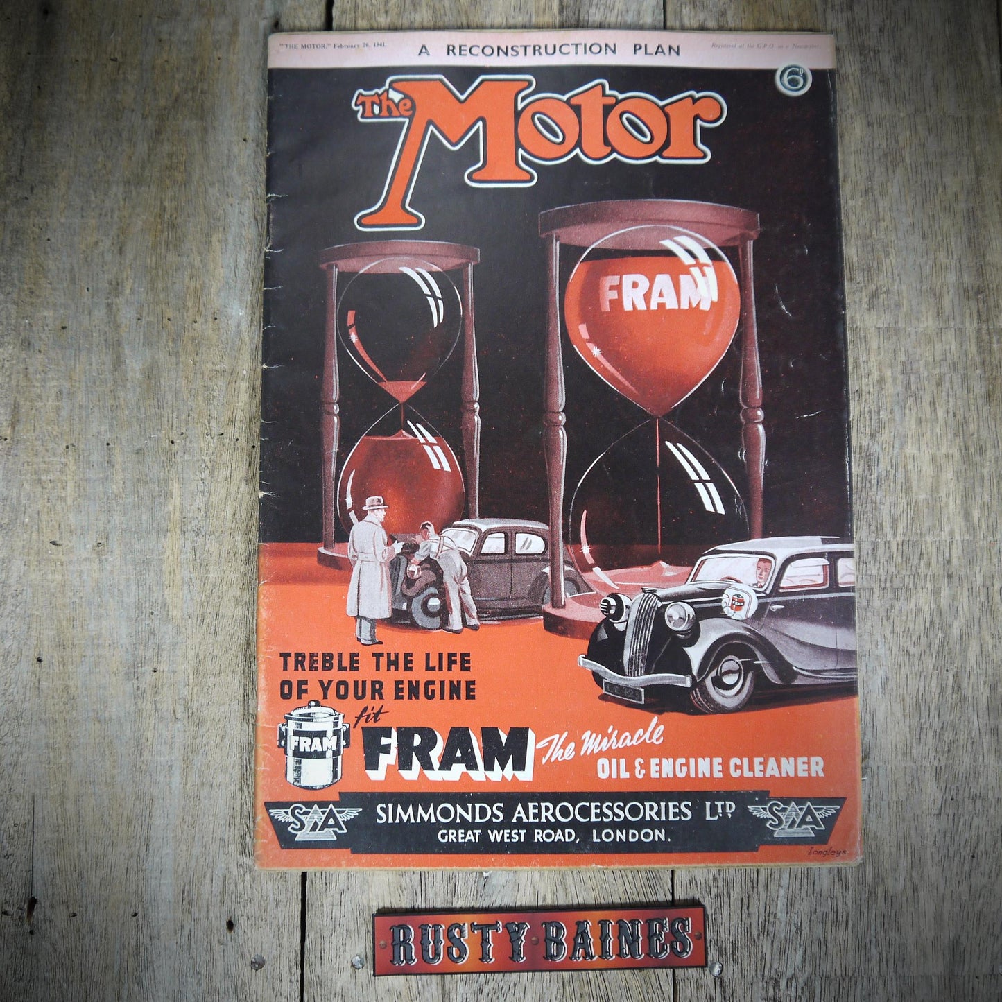 The Motor Magazine February 26th 1941, Early Sports Cars, Road Planning, WW2 Issue
