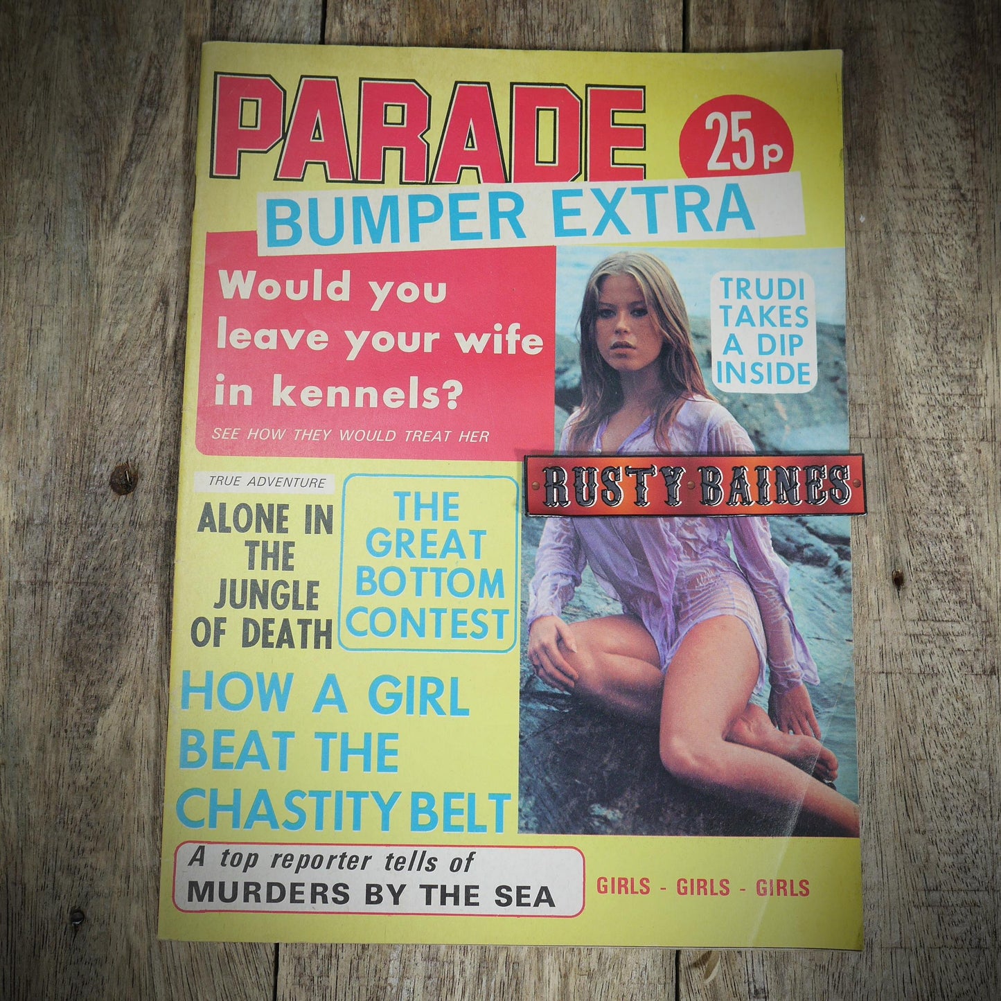 Vintage Men's Magazine Back Issue, Parade Bumper Extra (Undated 1960s) Glamour pin-Up