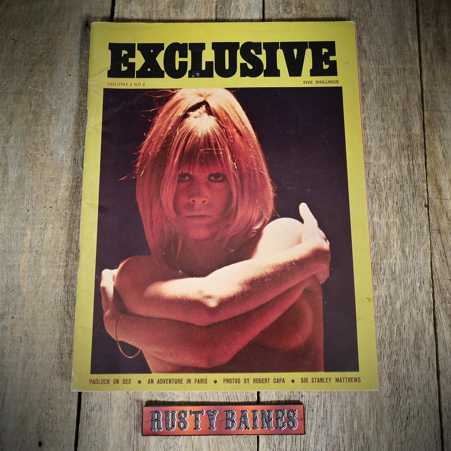 Back Issue Magazine, Exclusive, UK, Men's Vintage Glamour/Pin-Up/Stanley Matthews/Robert Capa Photography, July 1969