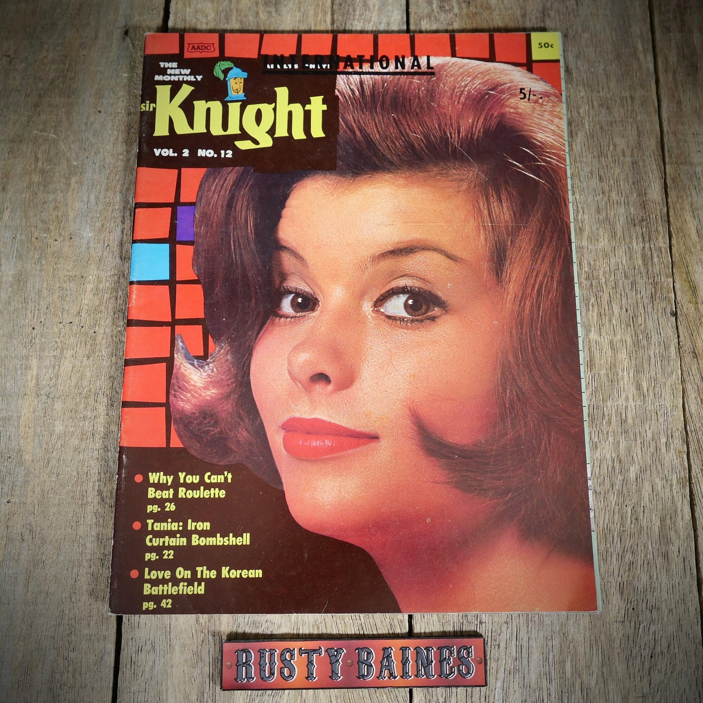 Back Issue Magazine, Sir Knight, U.S. Vintage Glamour/Pin-Up/Pulp Stories, 1961 Vol.2 #12