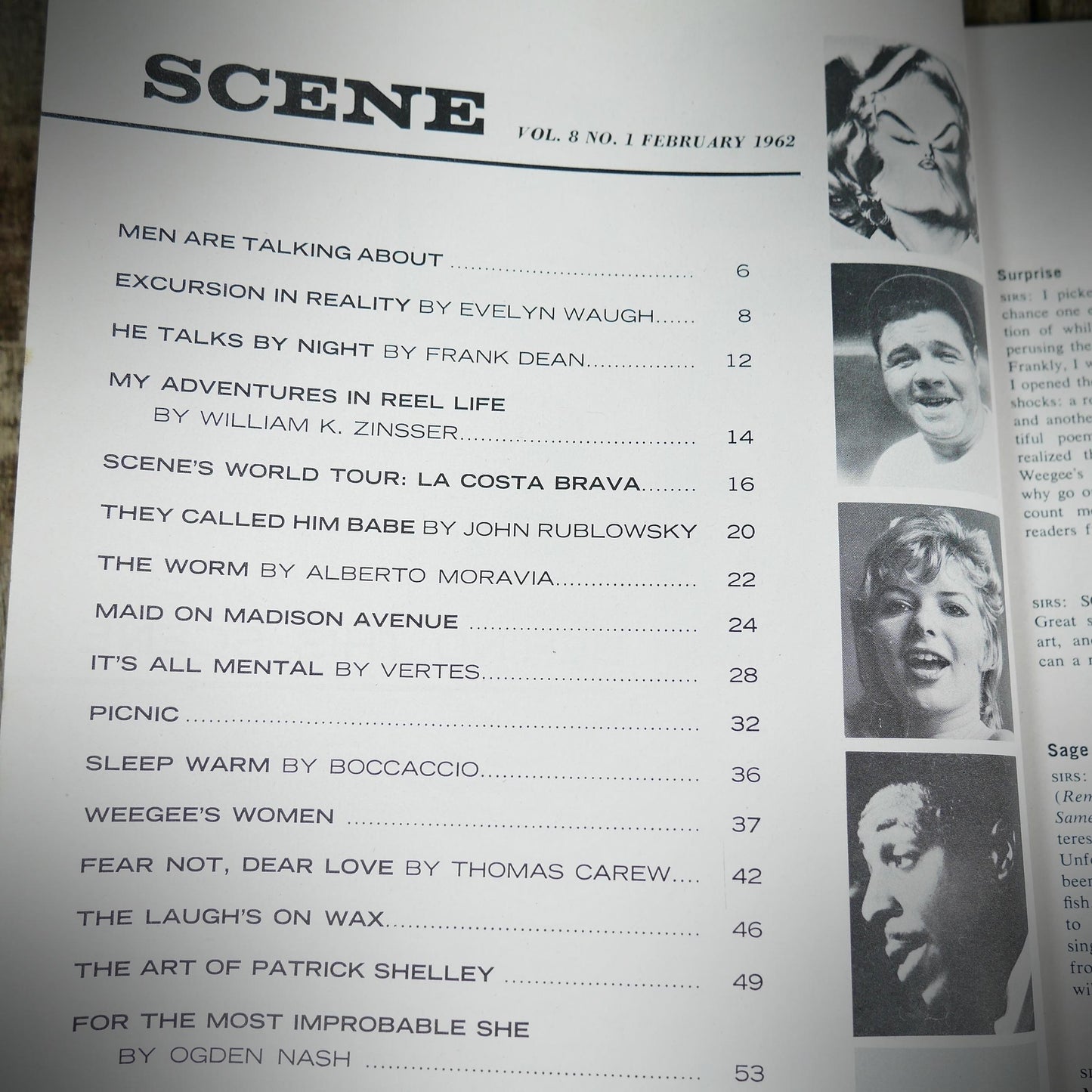 Back Issue Magazine, Scene, Men's, U.S. Vintage Glamour/Pin-Up/Stories, February 1961