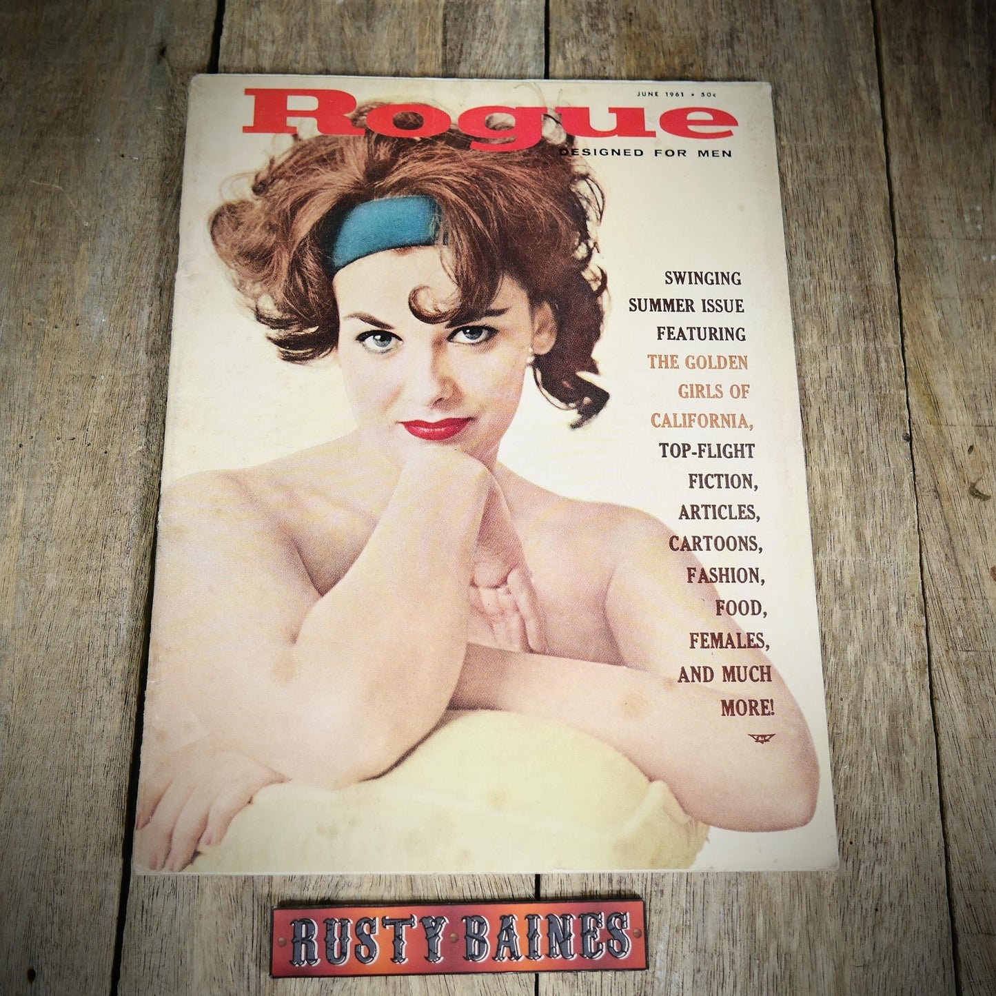 Back Issue Magazine, Rogue, Men's, U.S. Vintage Glamour/Pin-Up/Lifestyle, July 1961