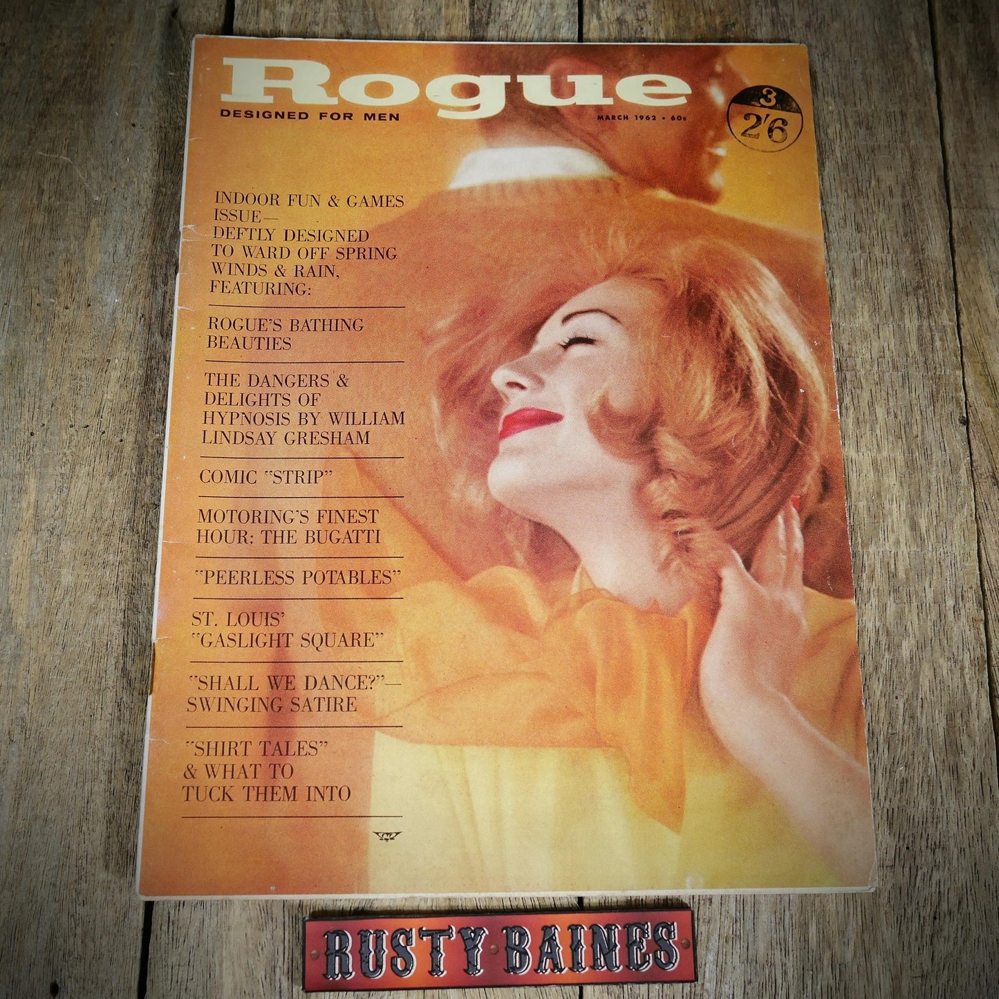 Back Issue Magazine, Rogue, Men's, U.S. Vintage Glamour/Pin-Up/Lifestyle, March 1962