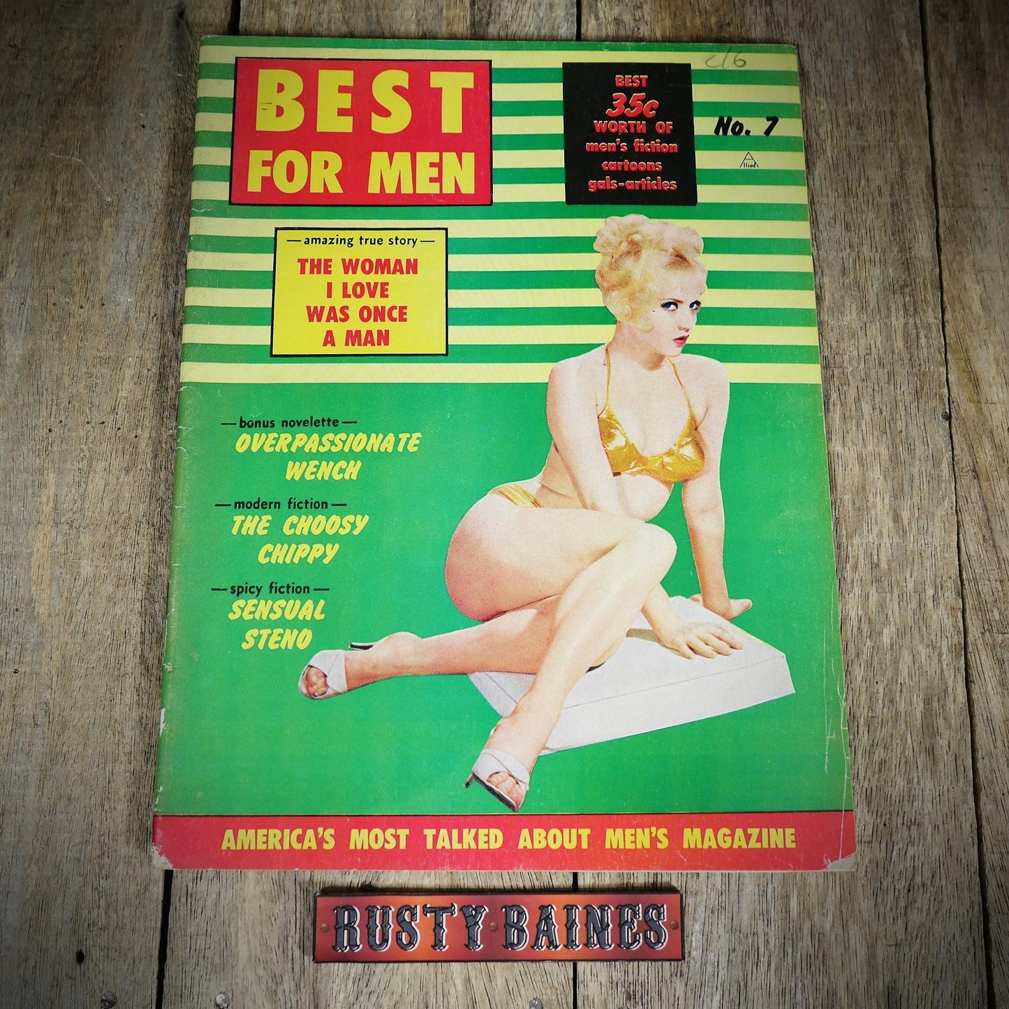 Back Issue Magazine, Best for Men, U.S. Vintage Glamour/Pin-Up/Stories, February 1963