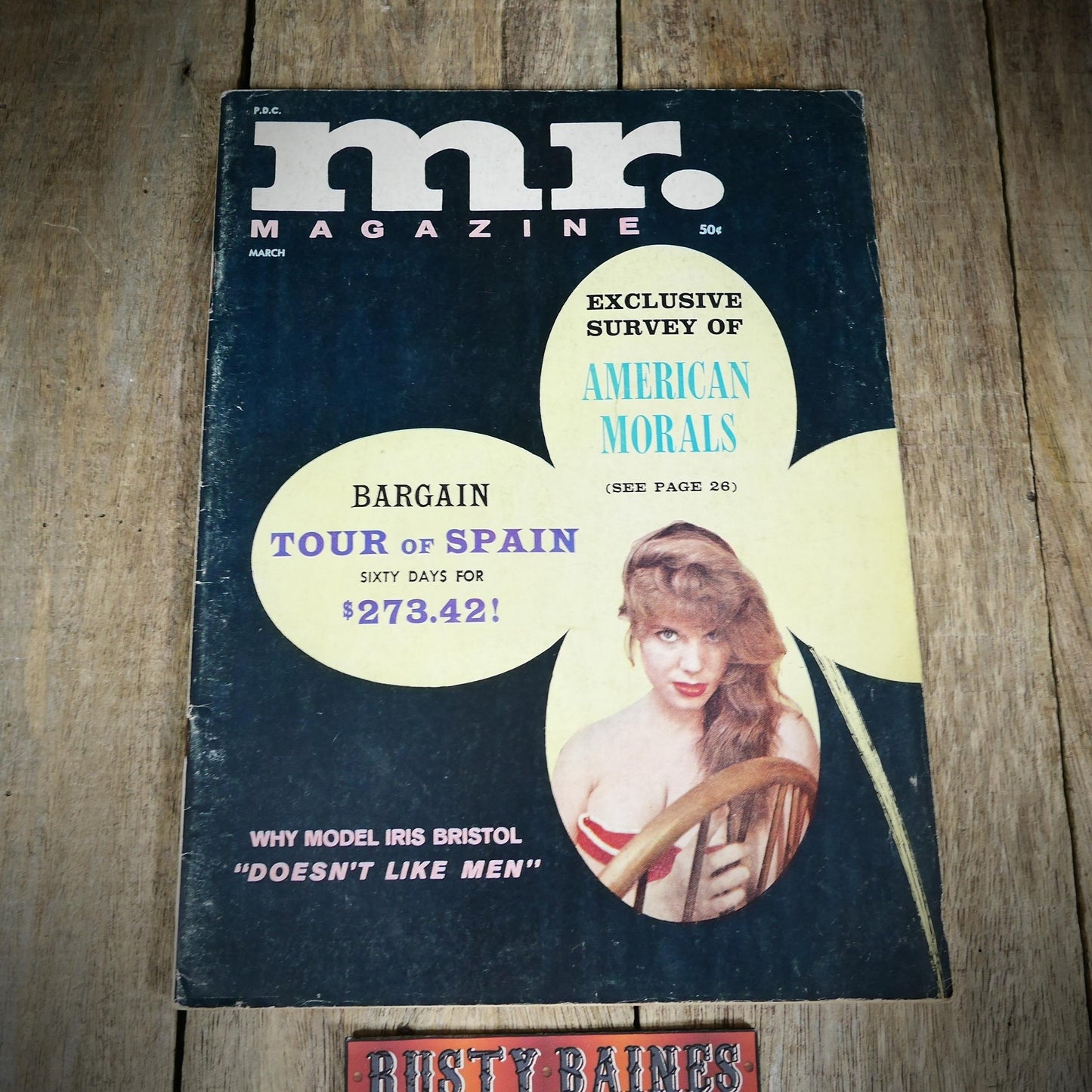 Back Issue Magazine, Mr, U.S. Men's Vintage Glamour/Pin-Up/Lifestyle, March 1962