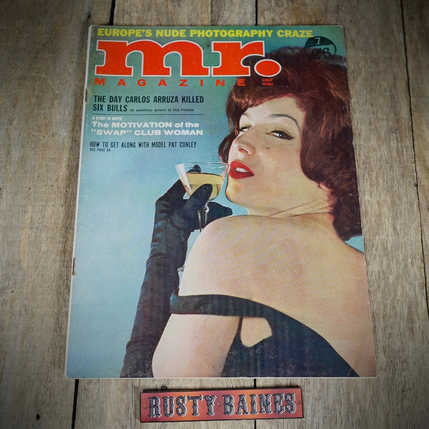 Back Issue Magazine, Mr, U.S. Men's Vintage Glamour/Pin-Up/Lifestyle, July 1963