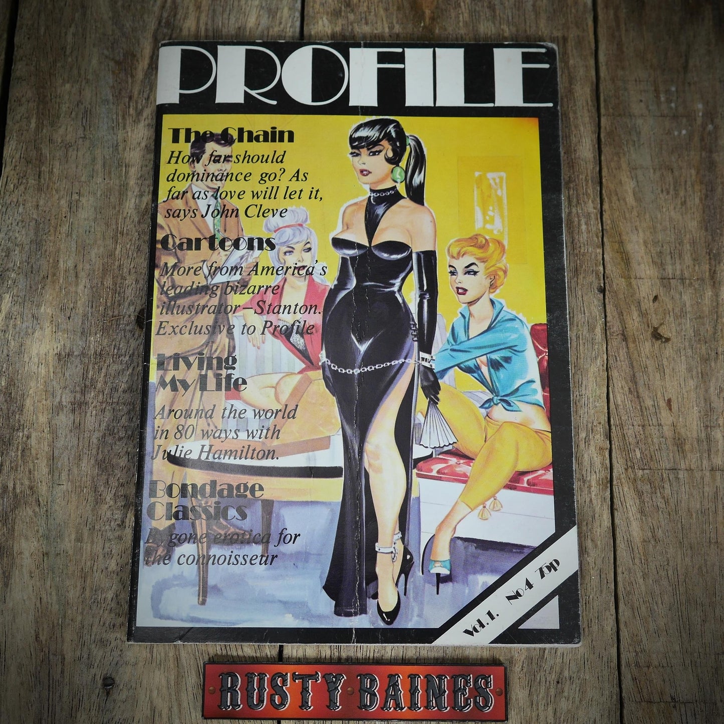 Vintage Back Issue UK Men's Magazine, Profile Vol.1 #4, Leather/Lingerie/Fetish (Copy)