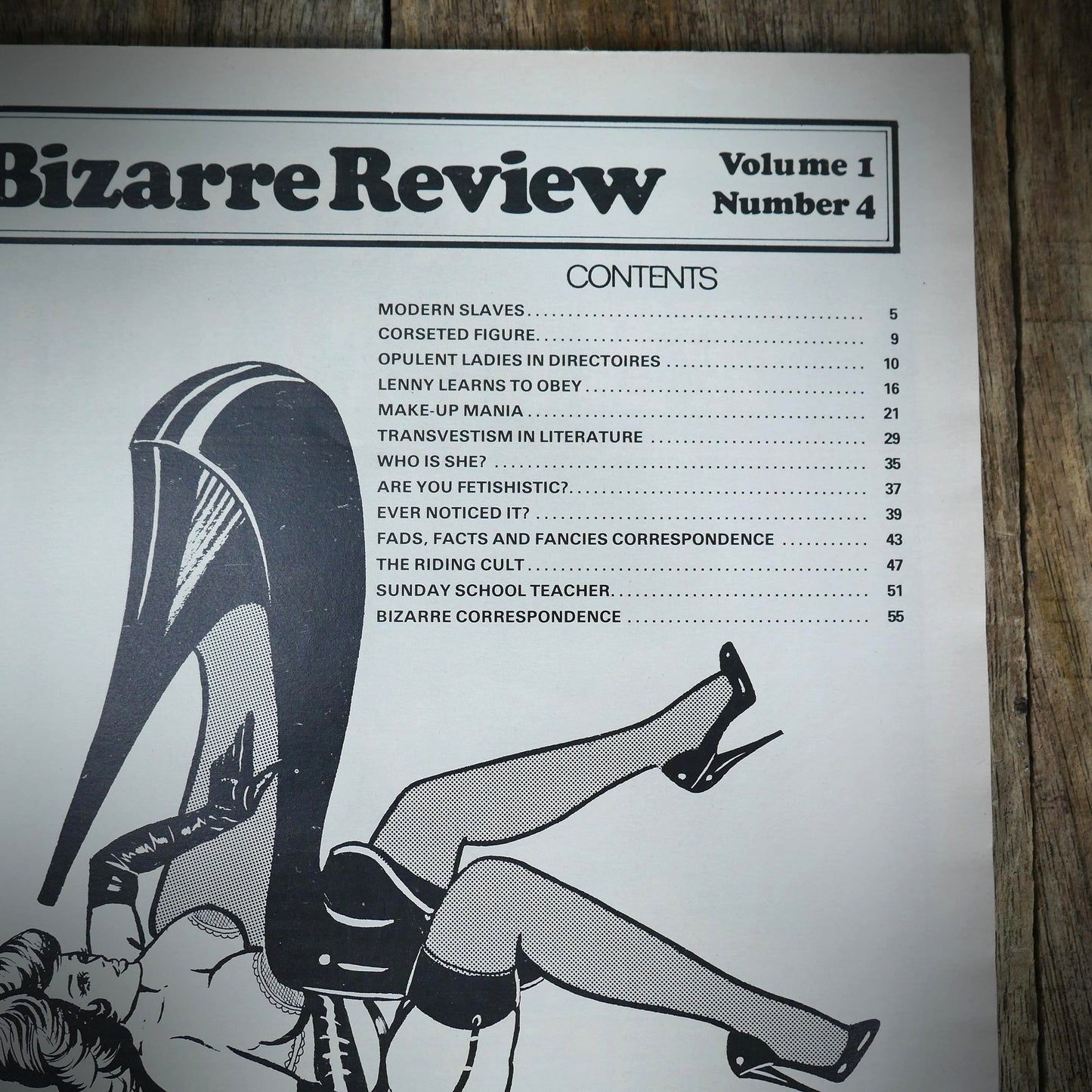 Vintage Back Issue Magazine, Bizarre Review, Vol.1 #4, Men's Fetish Fantasy