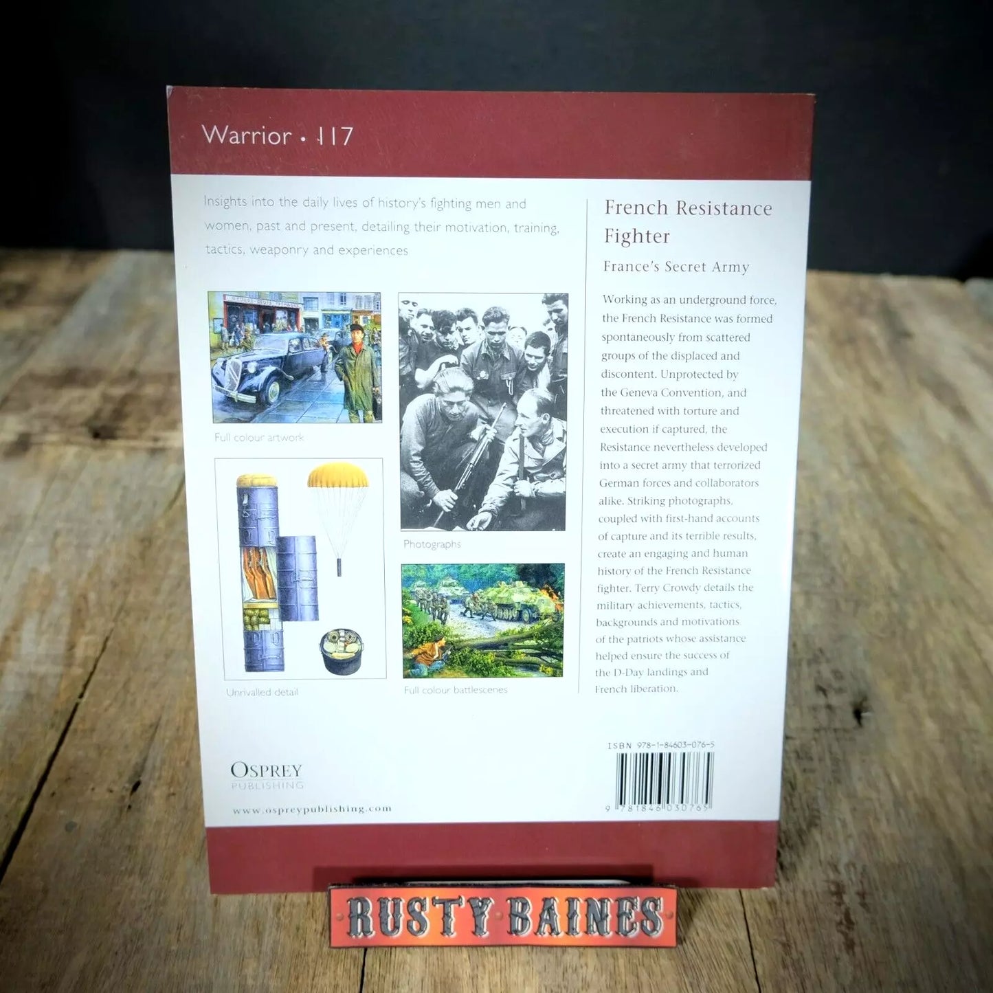 Osprey, French Resistance Fighter, France's Secret Army, Softcover 2007