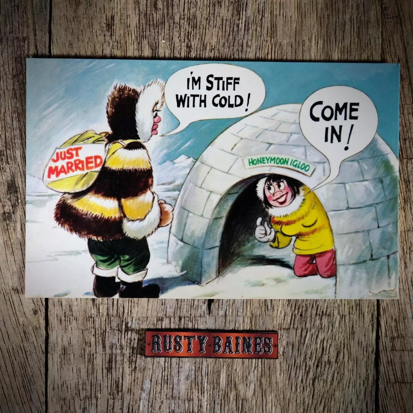 Postcard, Comic, Bamforth, Innuendo Newlyweds, Igloo Honeymoon