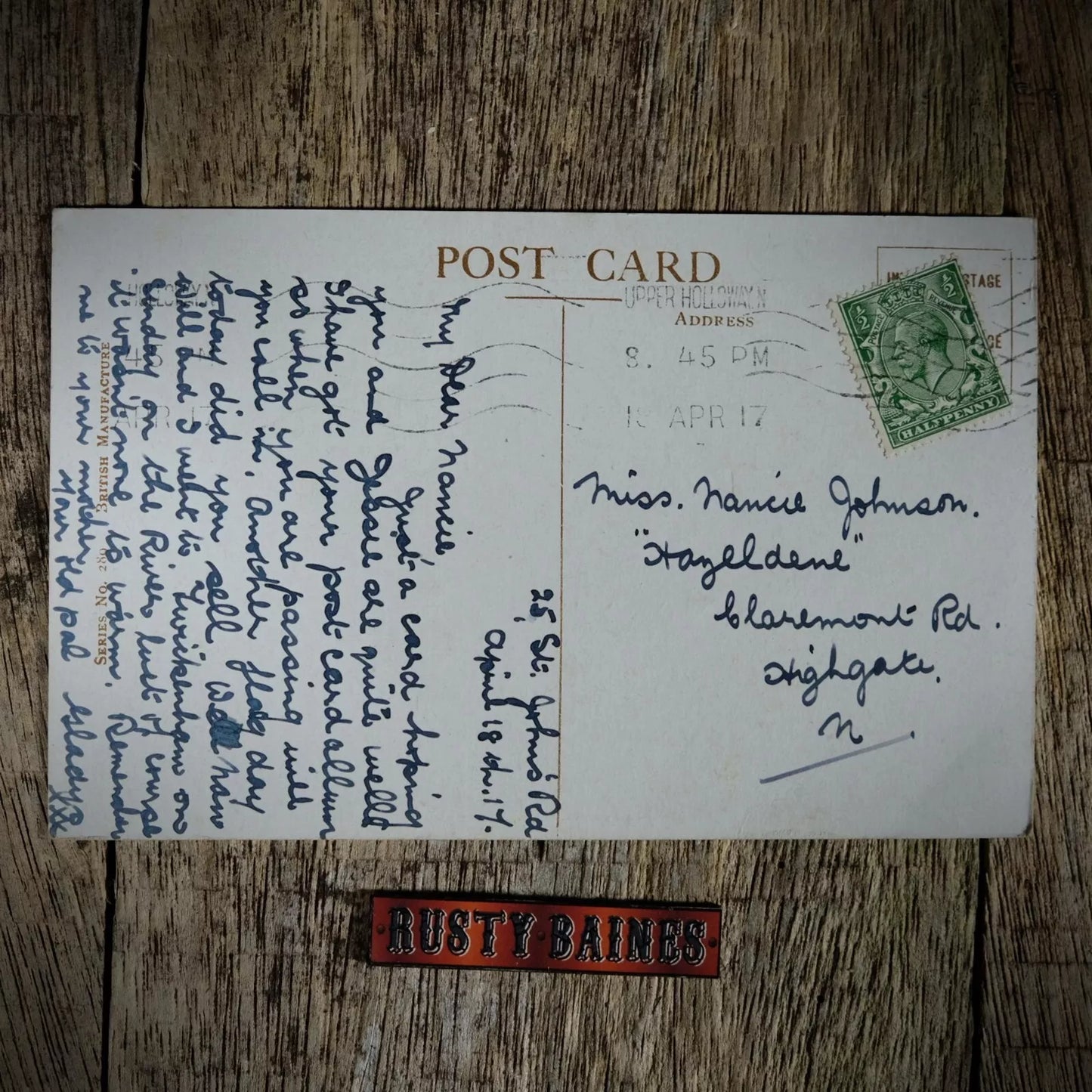 Postcard, Comic, Fred Spurgin, WW1 Soldier, Cannot Salute, Courting