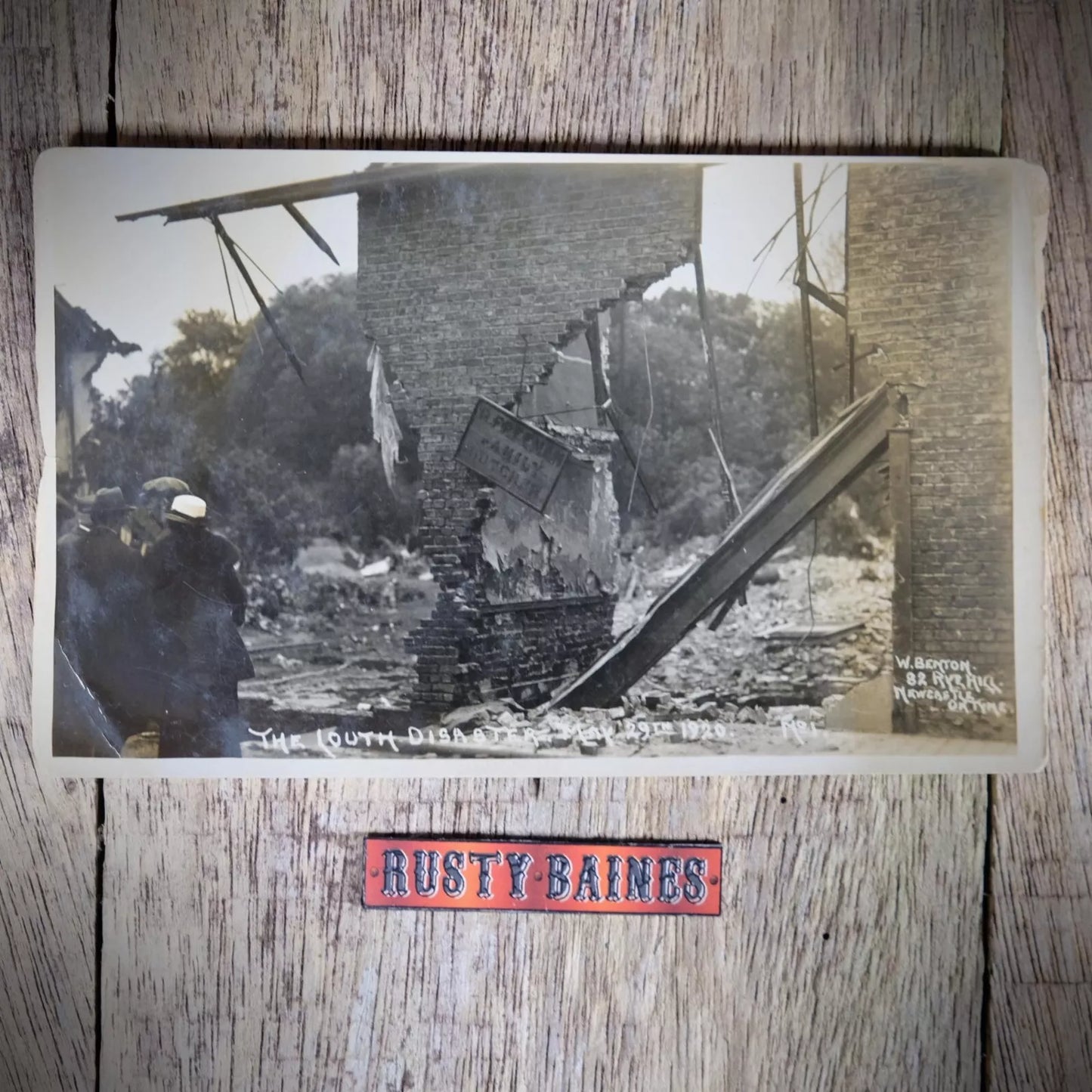 Postcard, Rotophoto Real Photo, Louth Flood Disaster 1920 #1